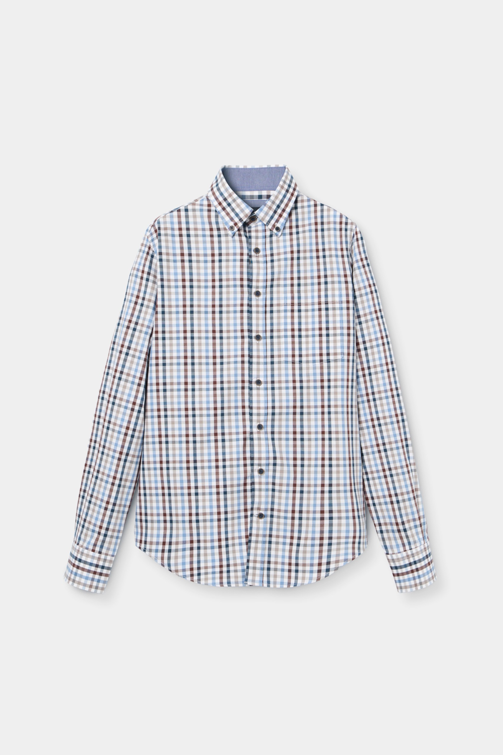 Camisa regular fit a cuadros