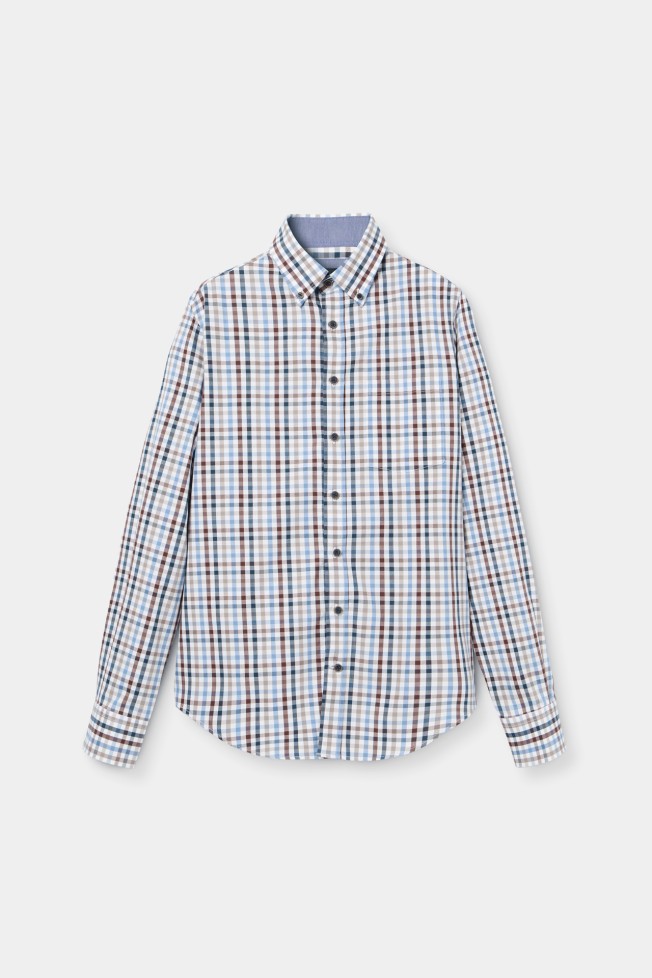 Camisa xadrez regular fit Camisa xadrez regular fit