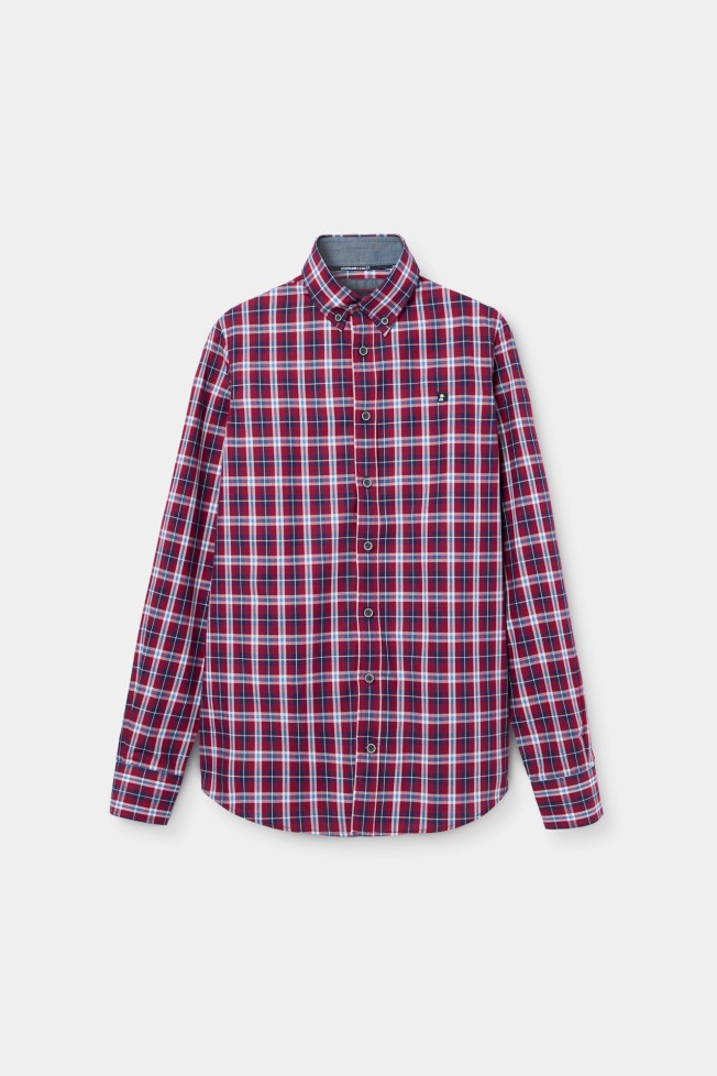 Camisa xadrez slim fit
