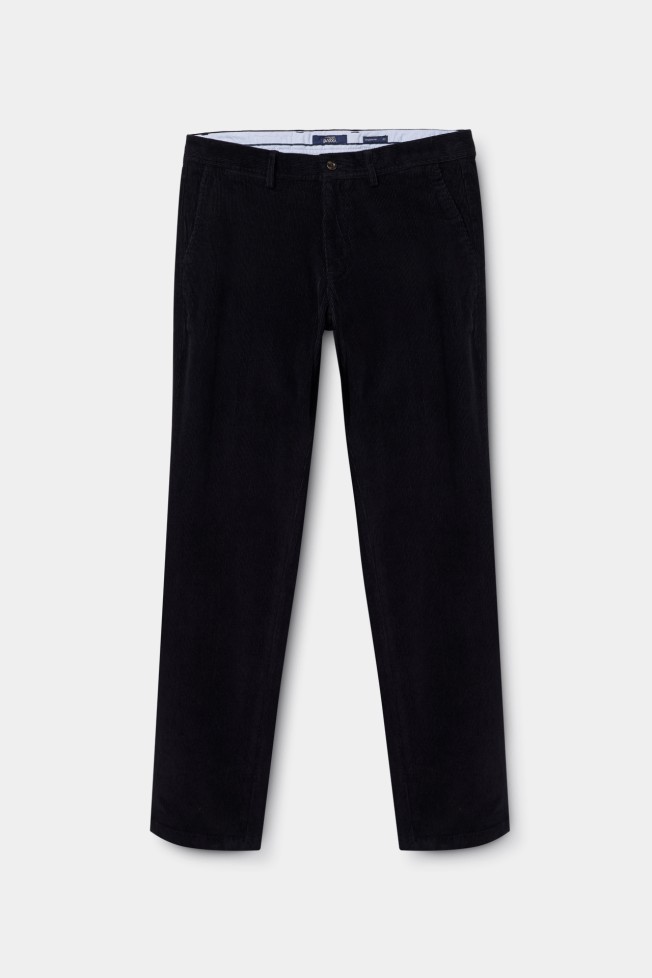 Pantalones chinos de corte regular en pana Pantalones chinos de corte regular en pana