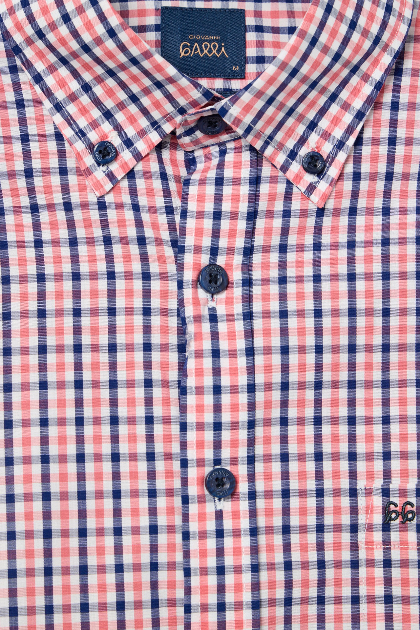 Camisa de cuadros de manga corta