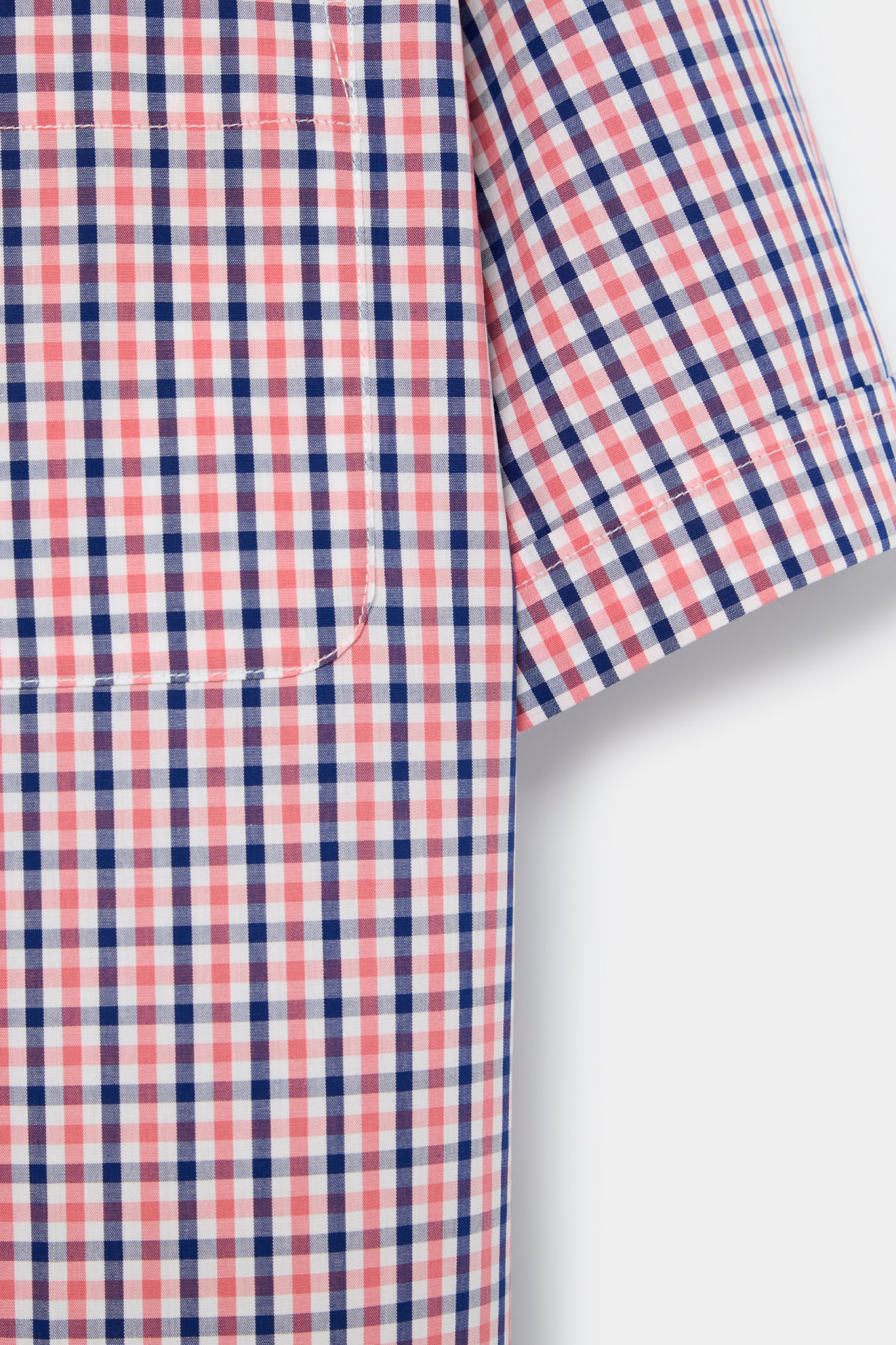 Camisa de cuadros de manga corta