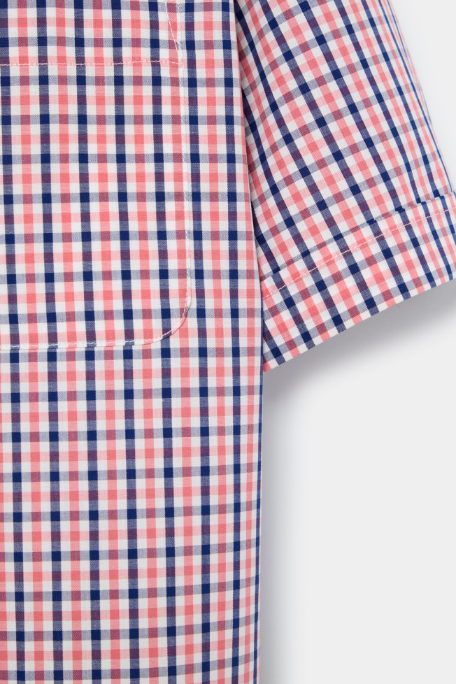Camisa de cuadros de manga corta Camisa de cuadros de manga corta