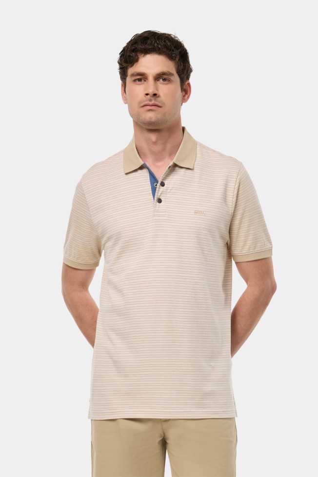 Polo piqu em algodo