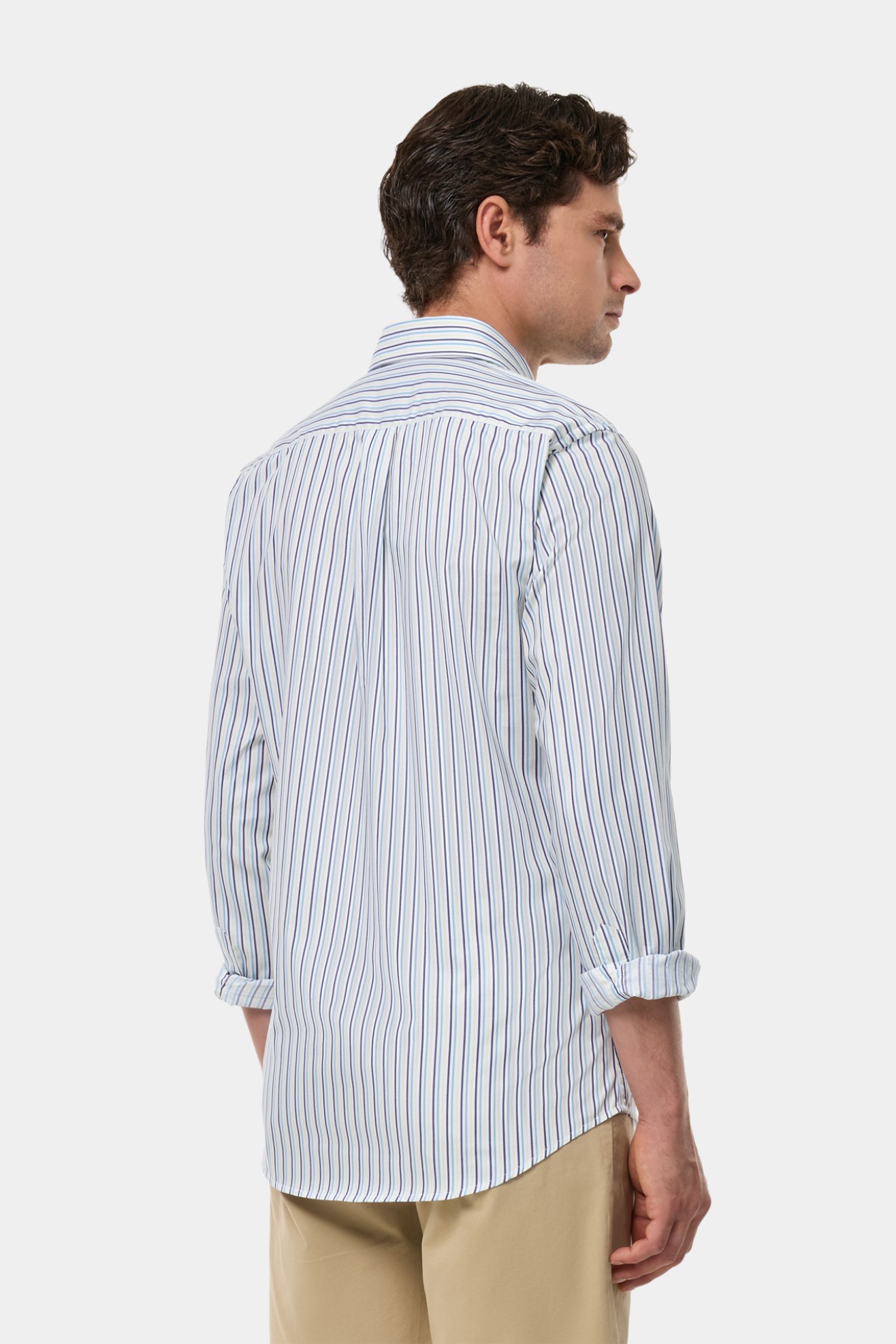 Camisa s riscas regular fit