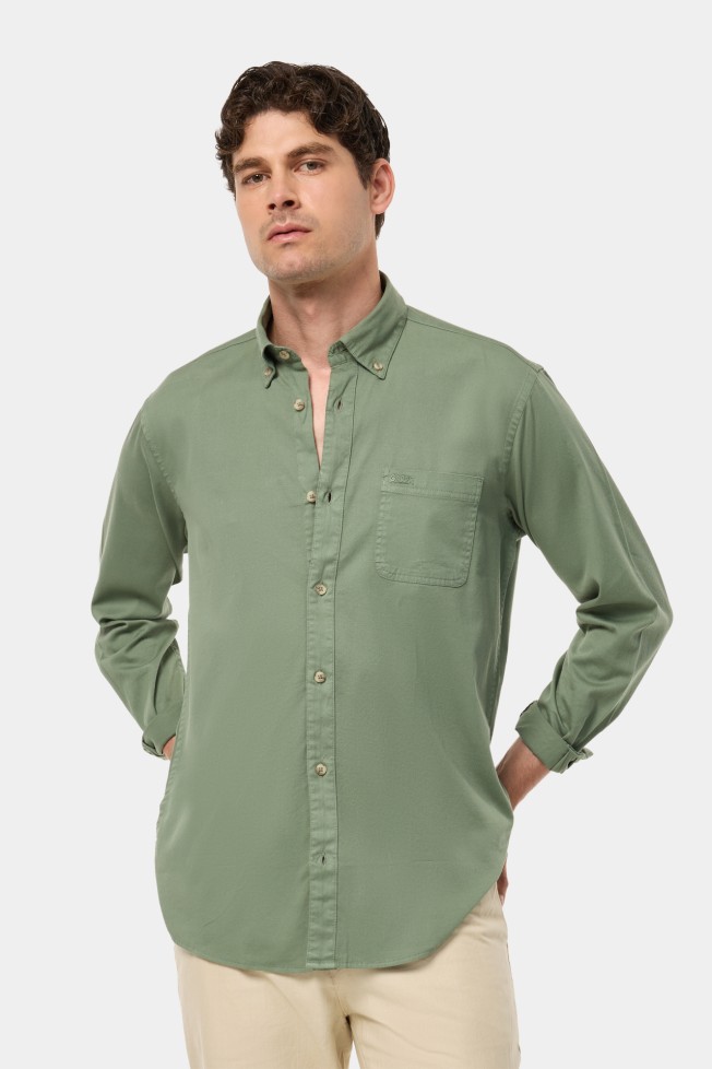Camisa de algodn regular fit