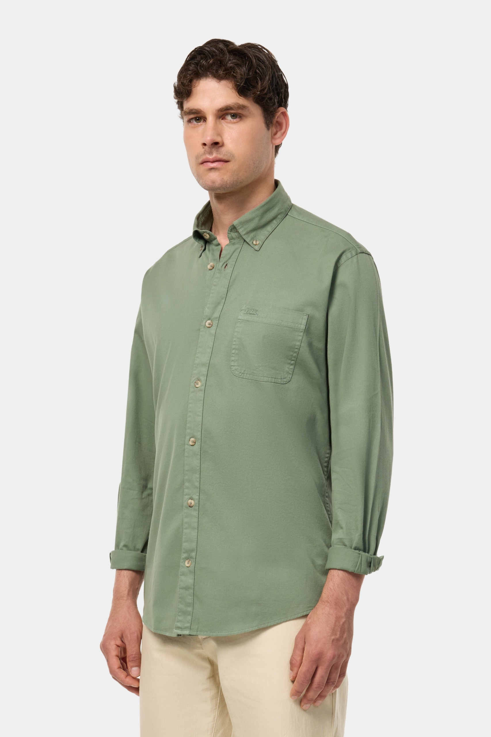 Camisa de algodón regular fit