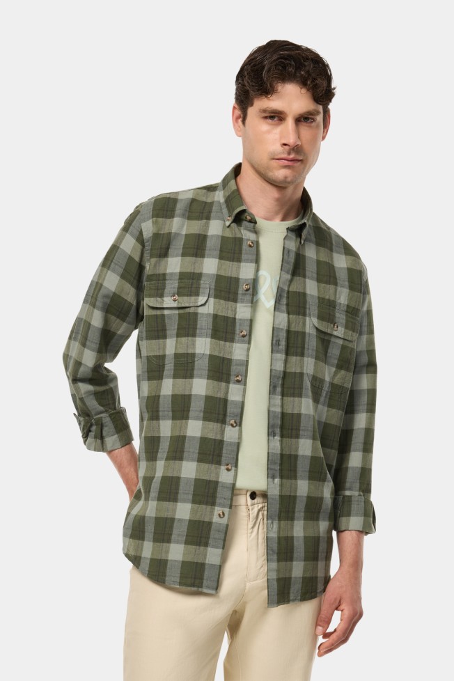 Camisa xadrez slim fit