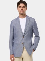 Blazer em linho e algodo slim fit