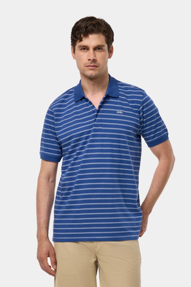 Polo s riscas regular fit