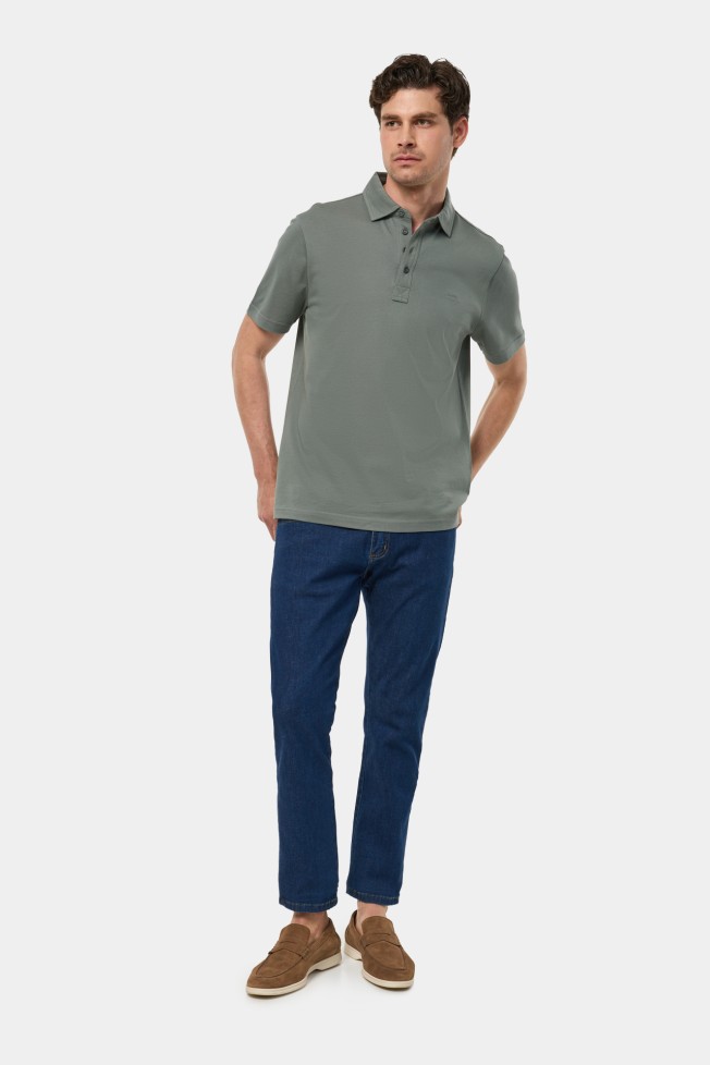 Polo piqué em algodão Polo piqué em algodão