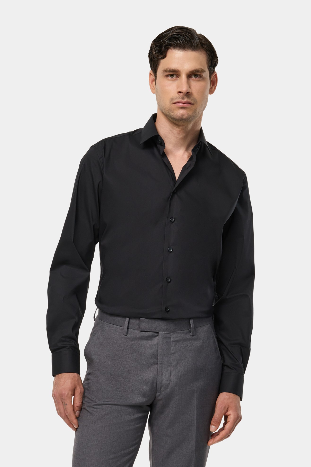 Camisa clssica de corte justo
