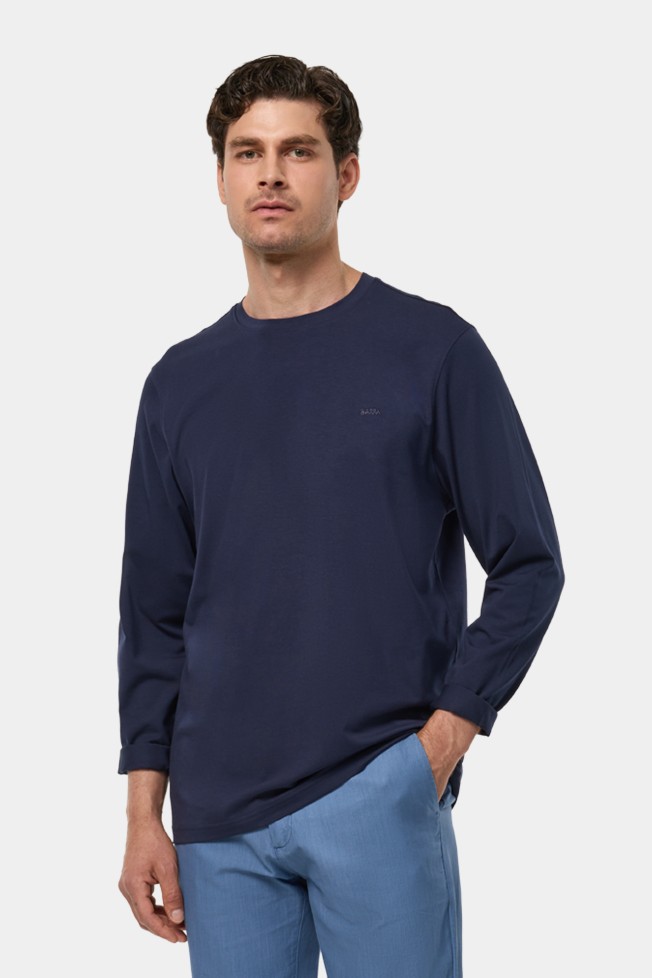 Camiseta de manga larga de algodn premium