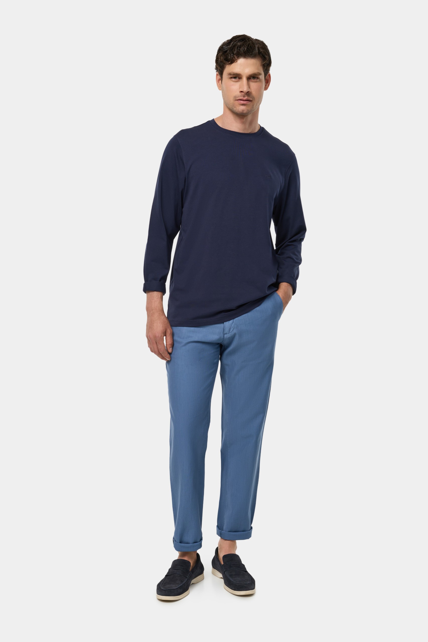 Camiseta de manga larga de algodón premium