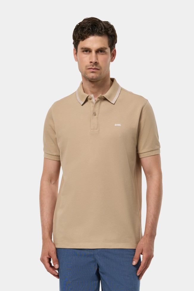 Polo piqu em algodo