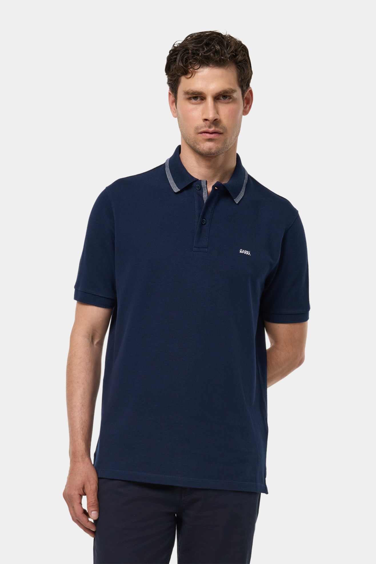 Polo piqué em algodão