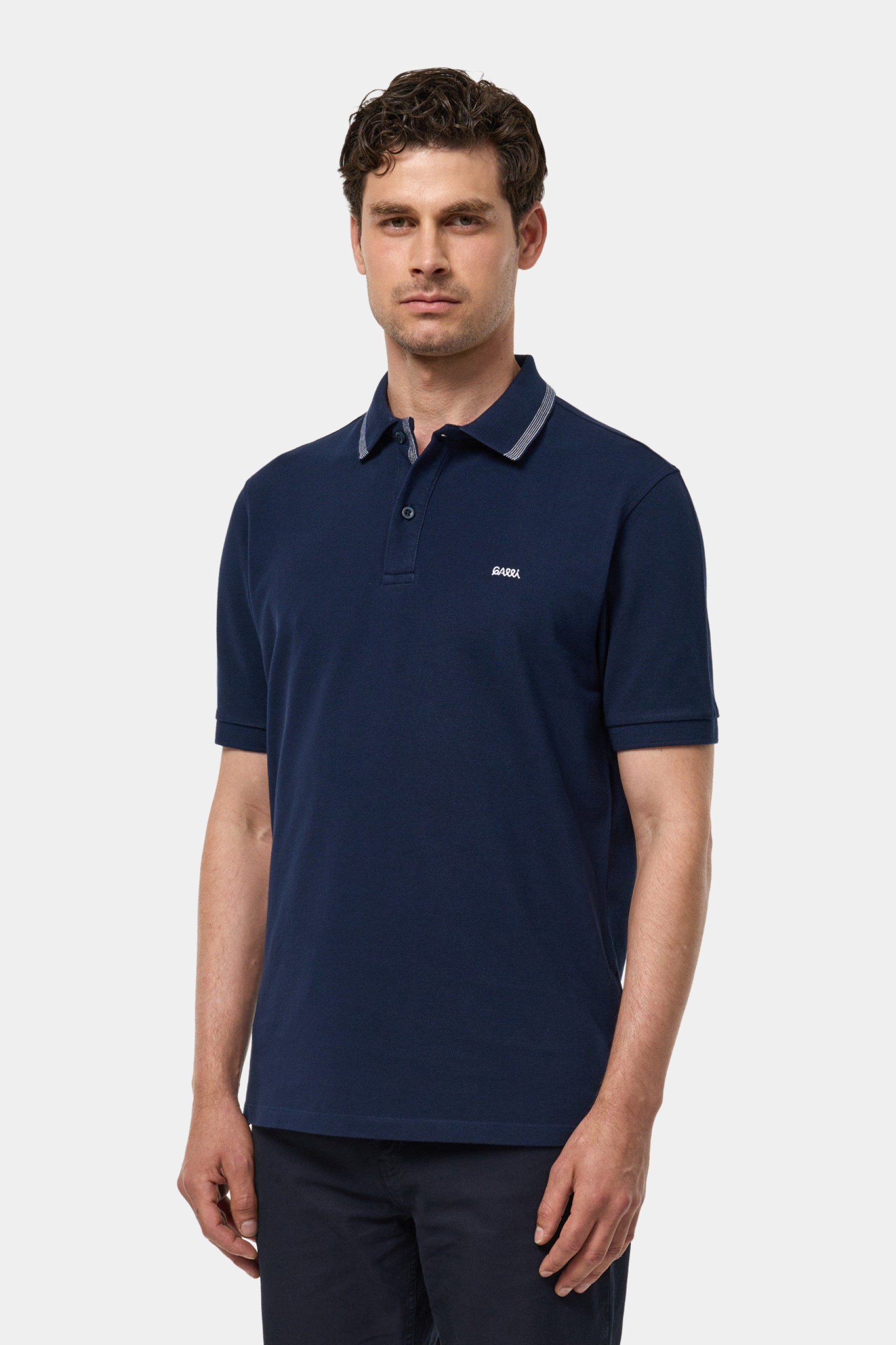 Polo piqué em algodão