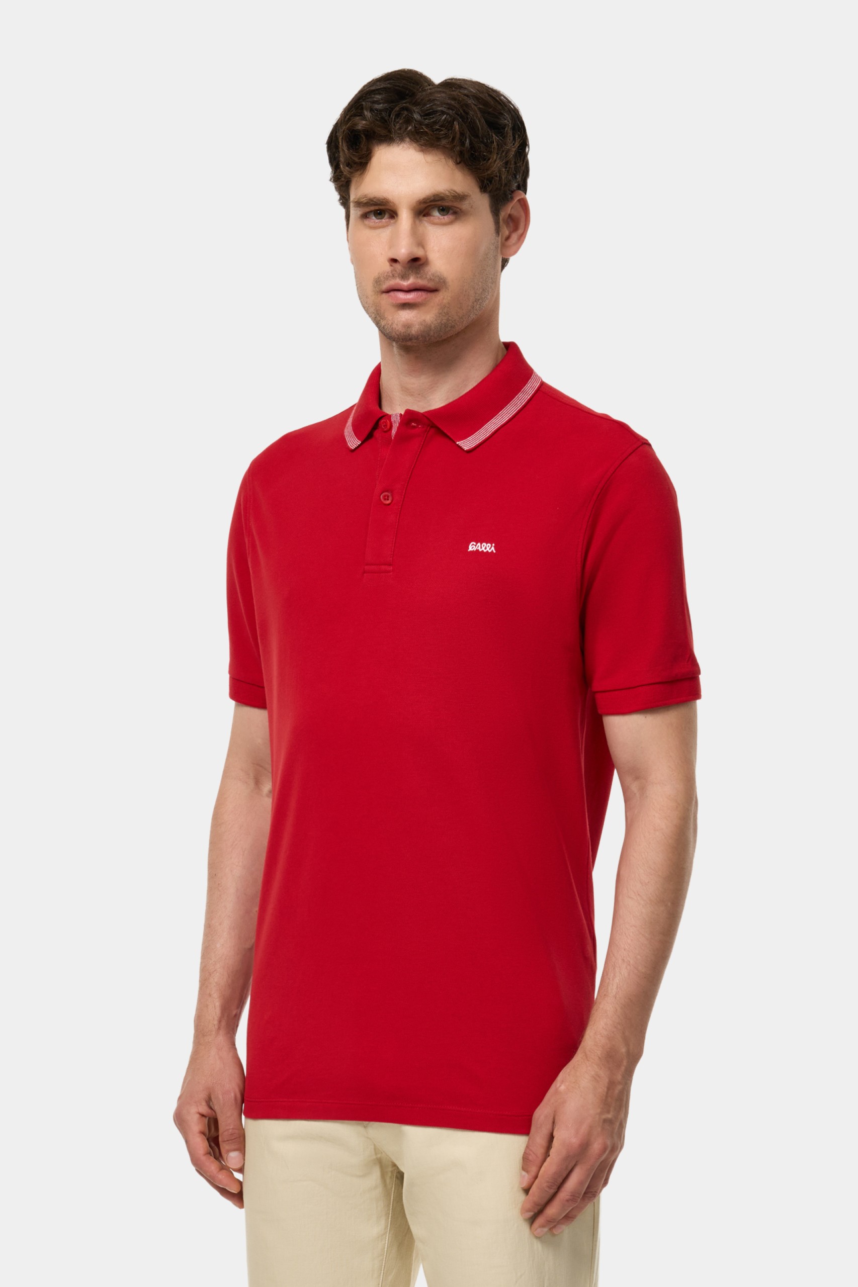 Polo piqué em algodão