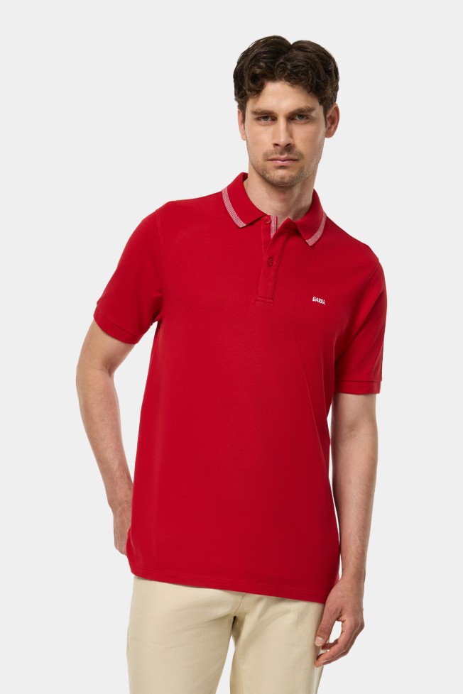 Polo piqu em algodo