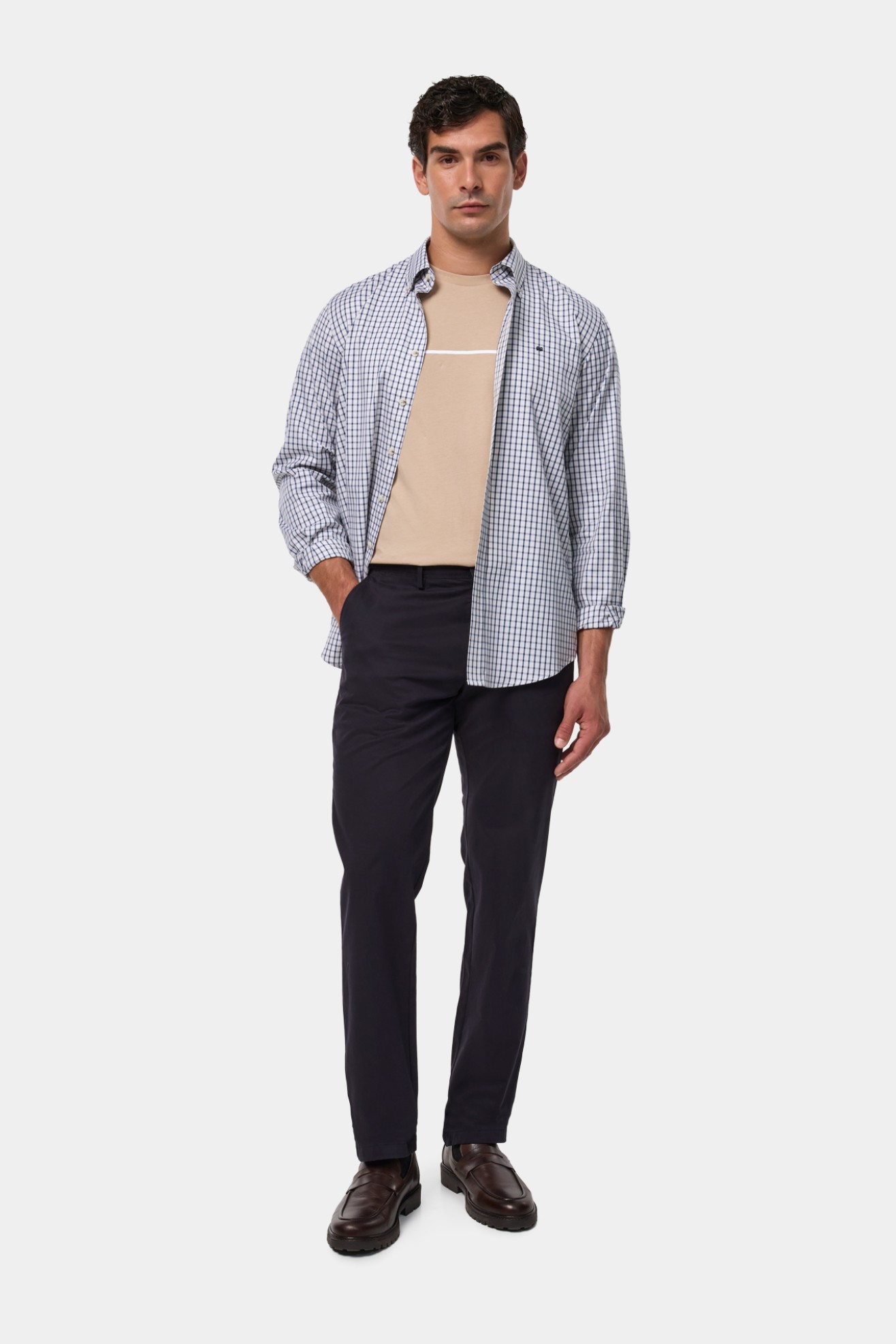 Camisa xadrez slim fit