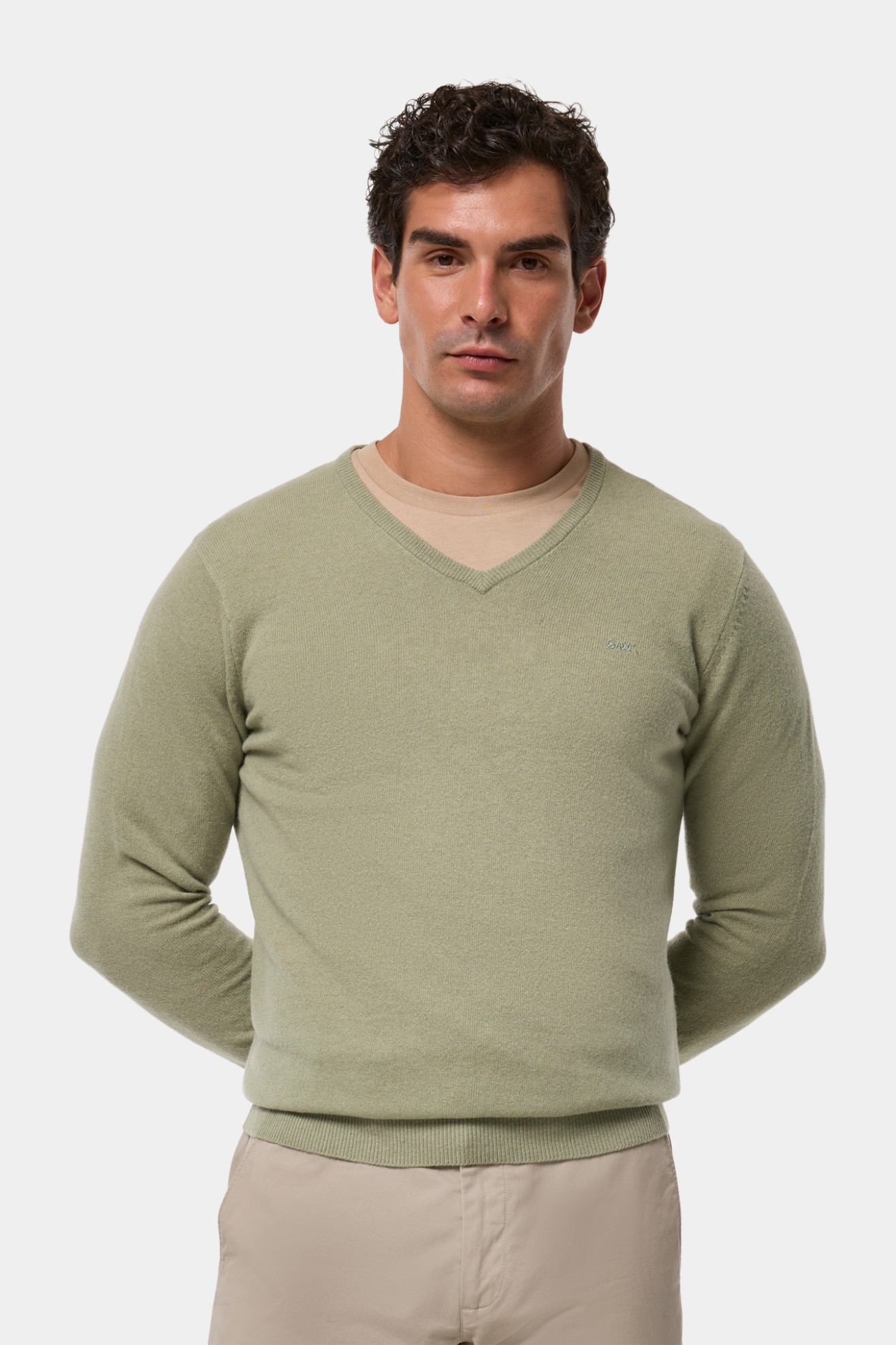 Camisola de malha em l
