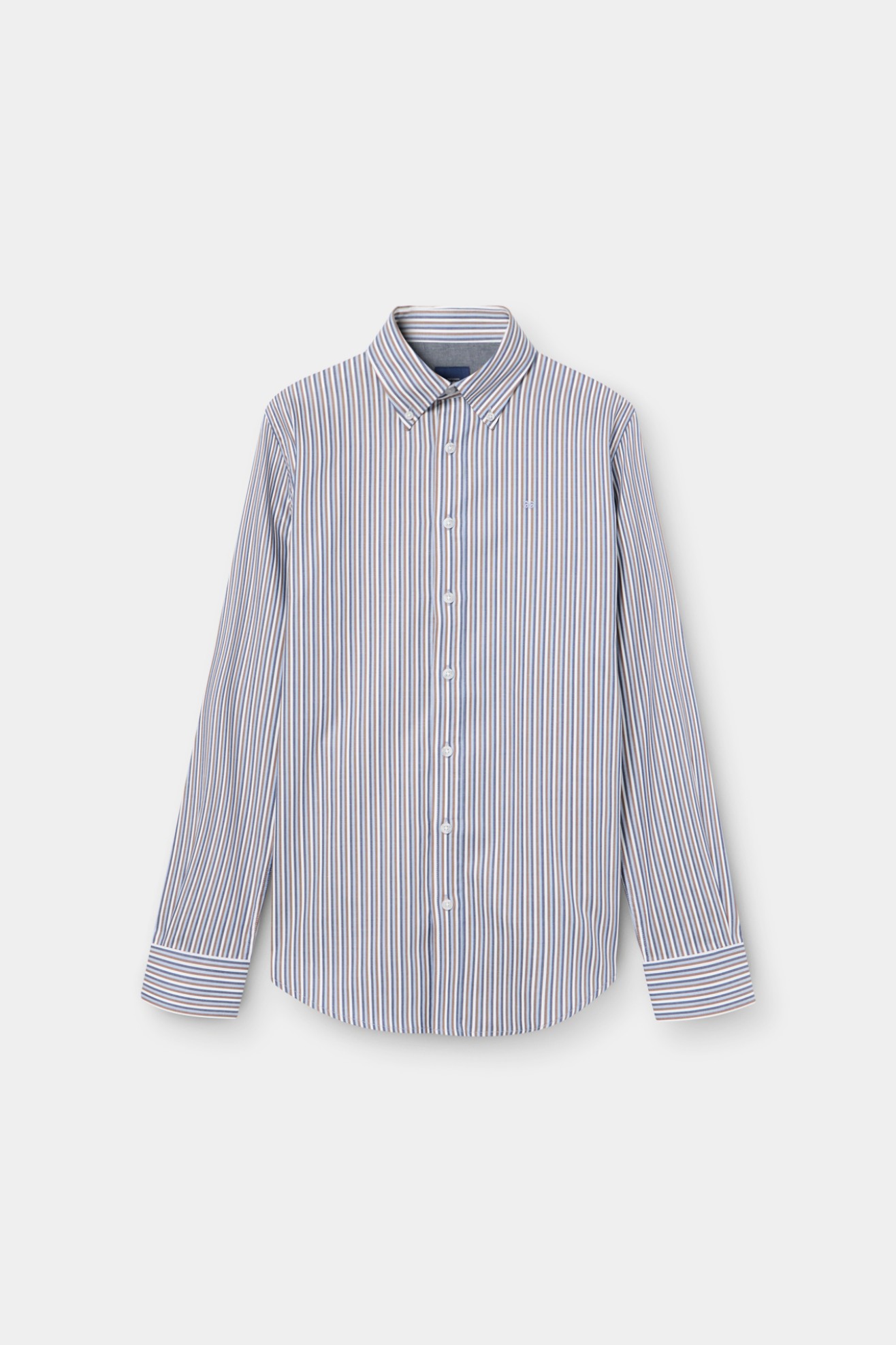 Camisa s riscas slim fit