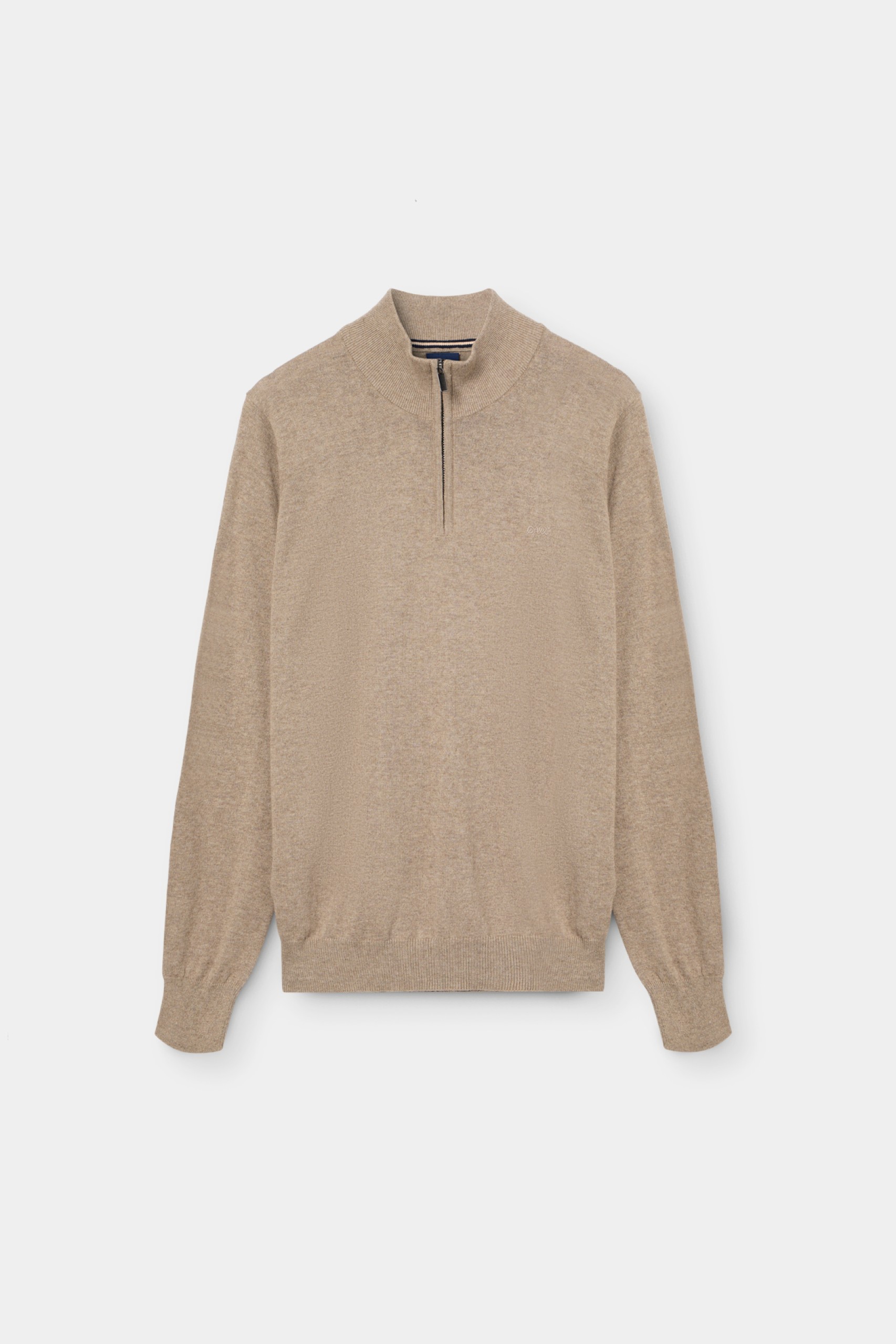 Jersey de punto de algodón y cachemira