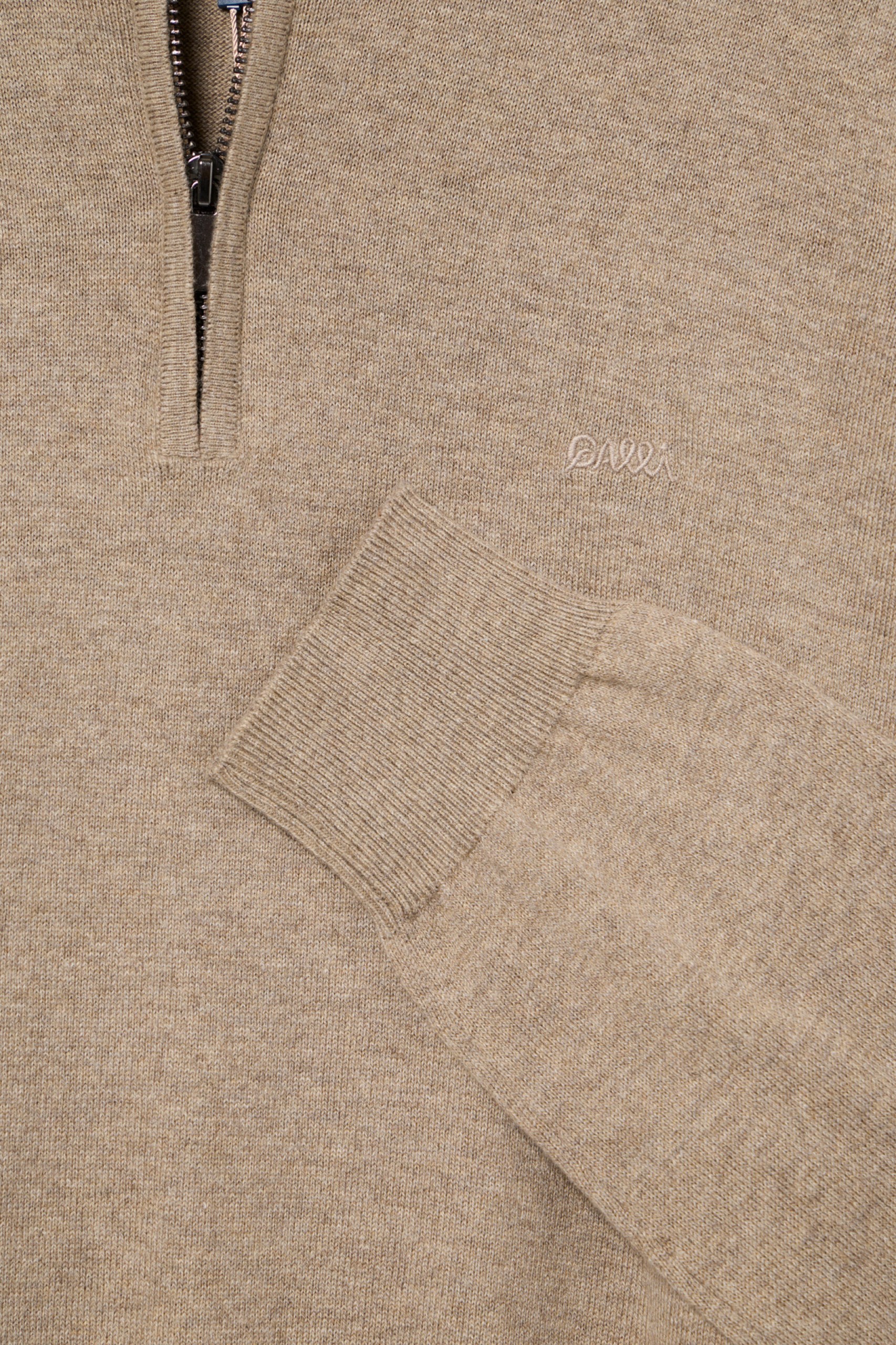 Jersey de punto de algodón y cachemira