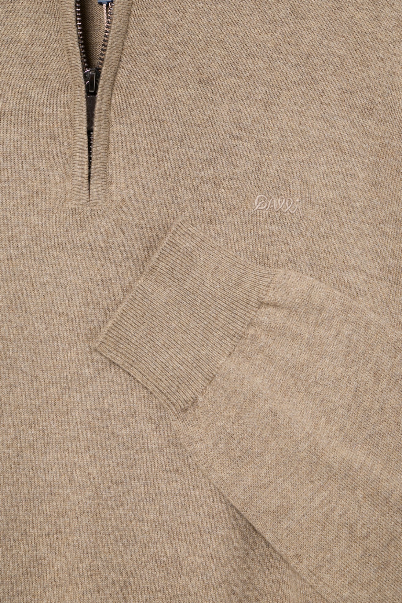 Jersey de punto de algodón y cachemira