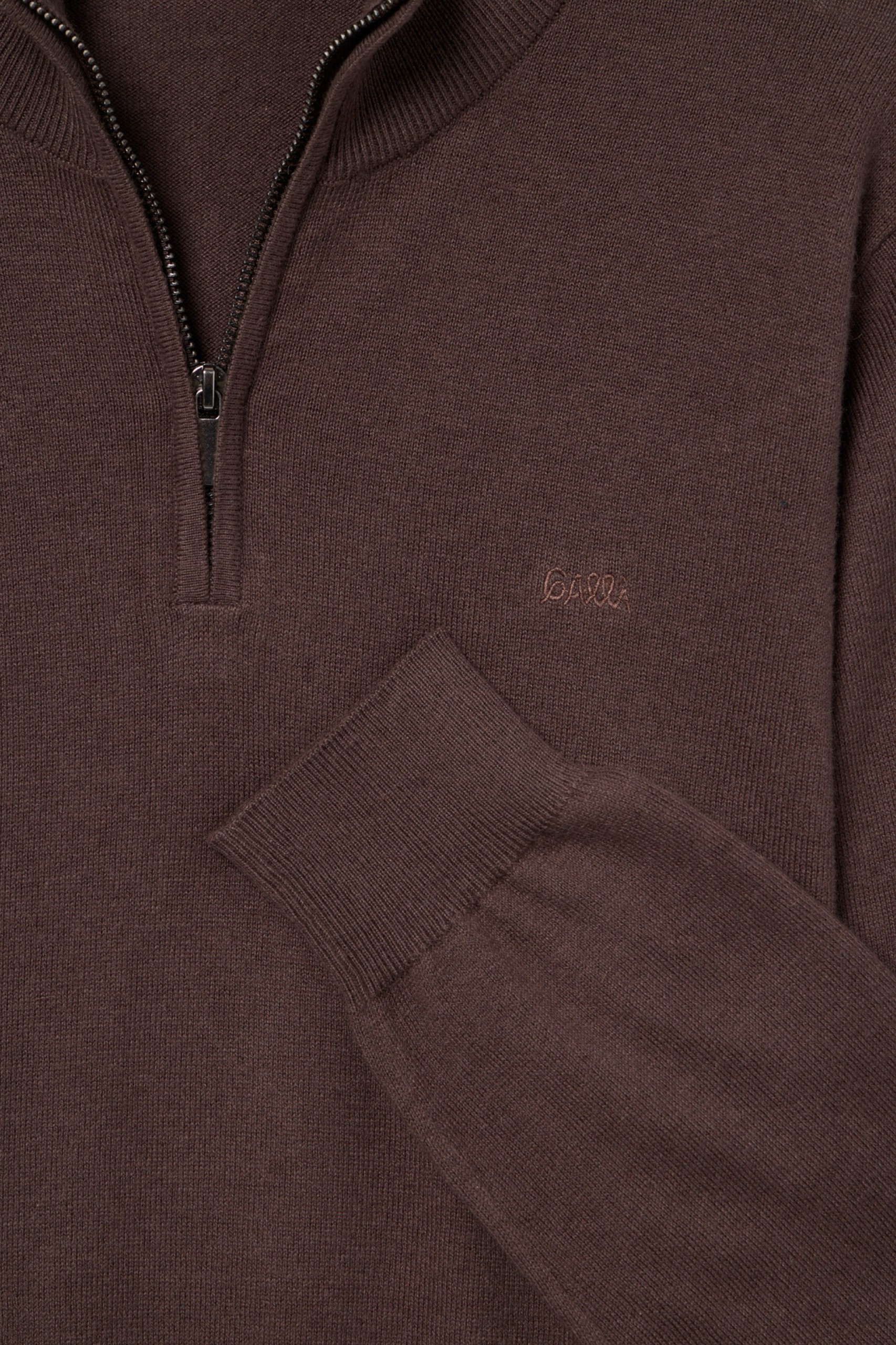 Jersey de punto de algodón y cachemira