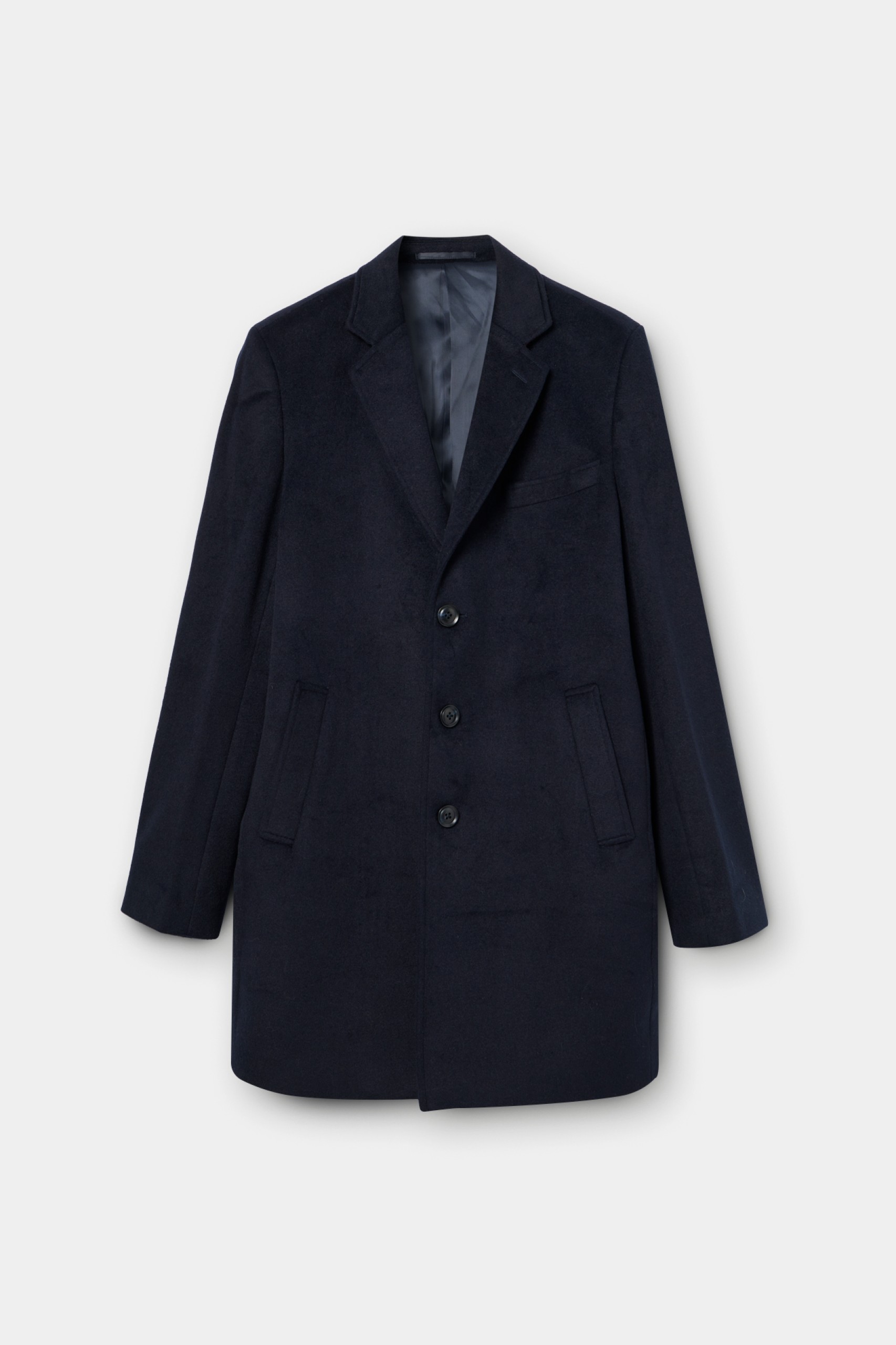 Sobretudo clássico em lã