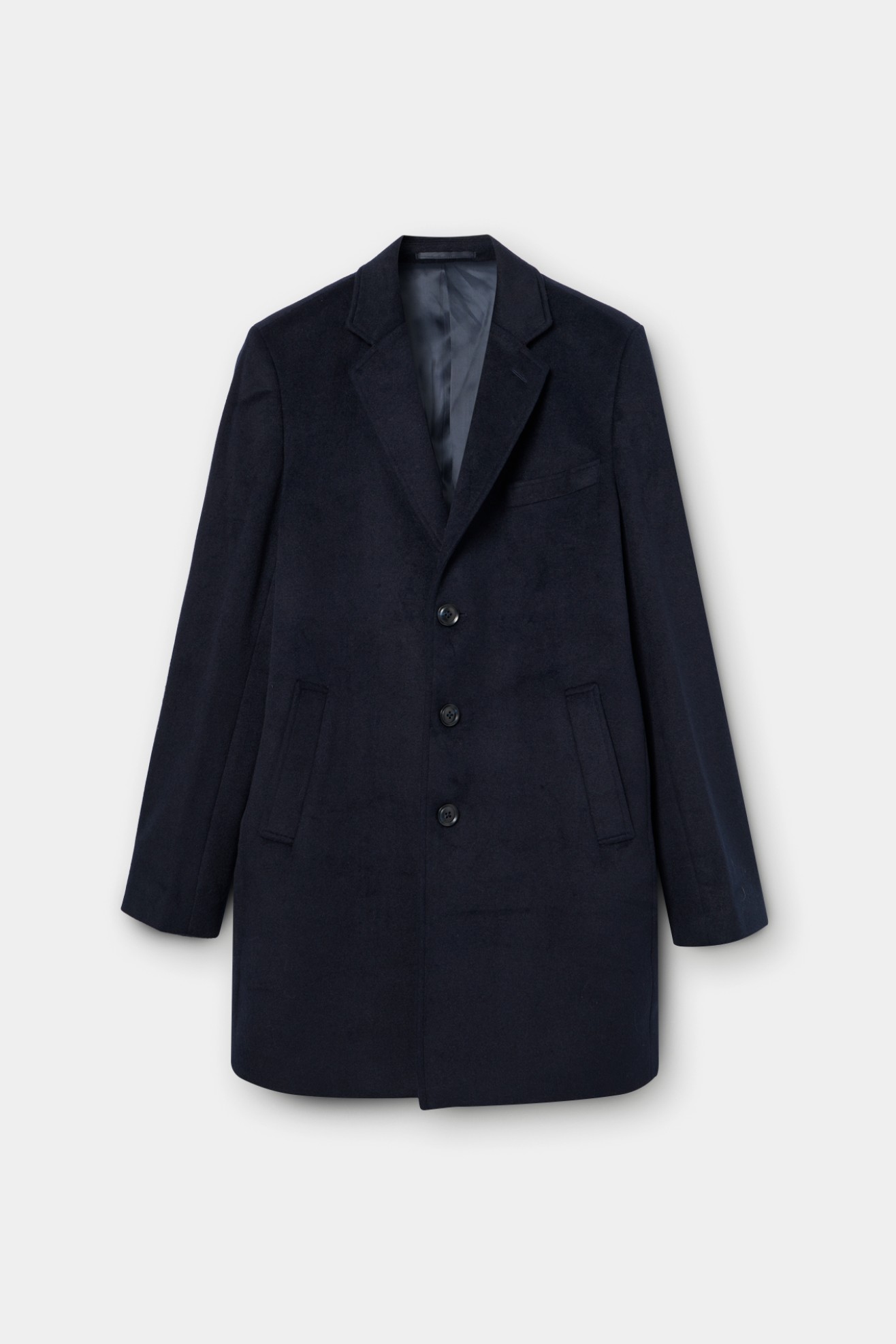 Sobretudo clássico em lã
