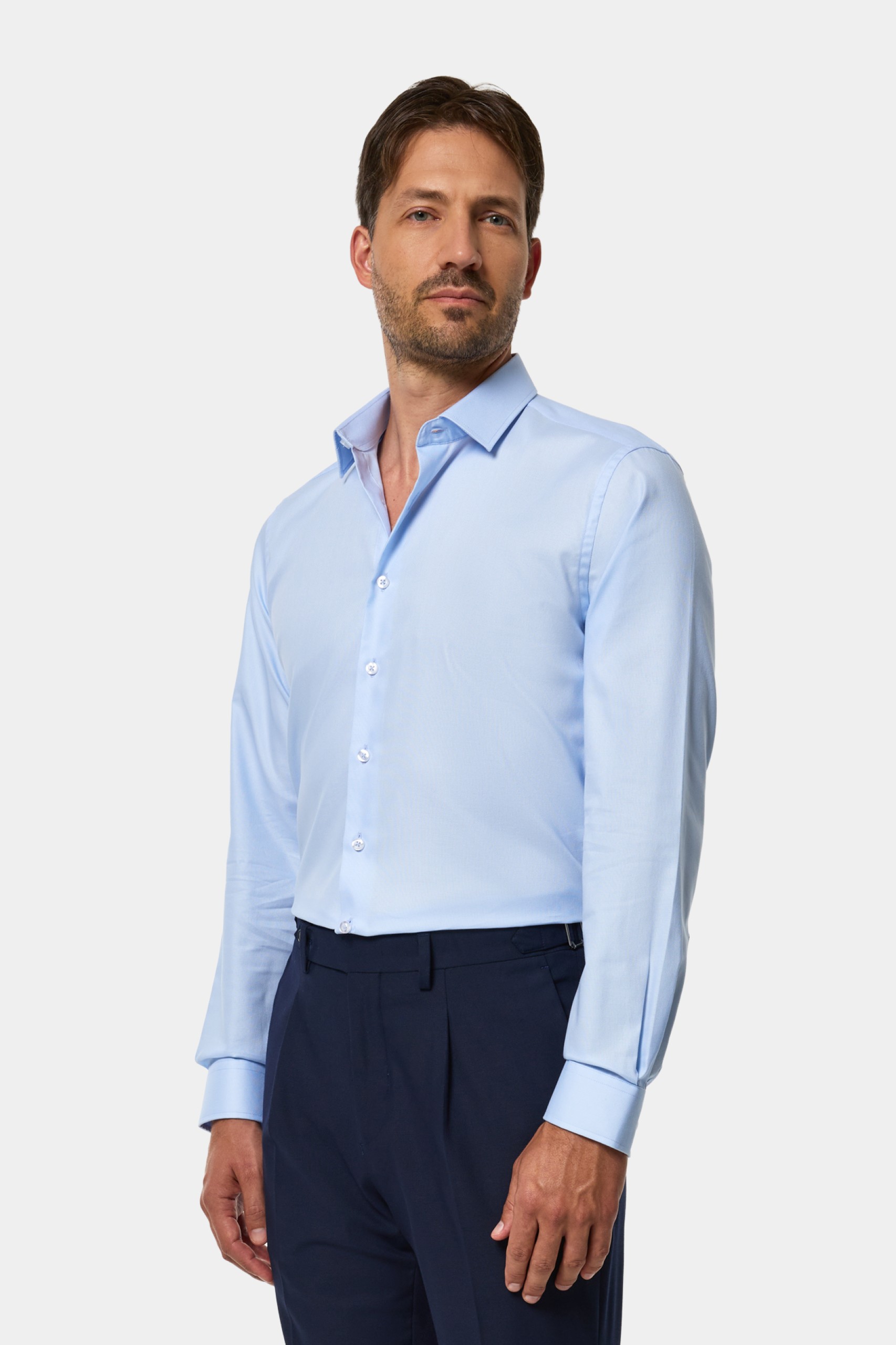 Camisa clásica slim fit easy iron
