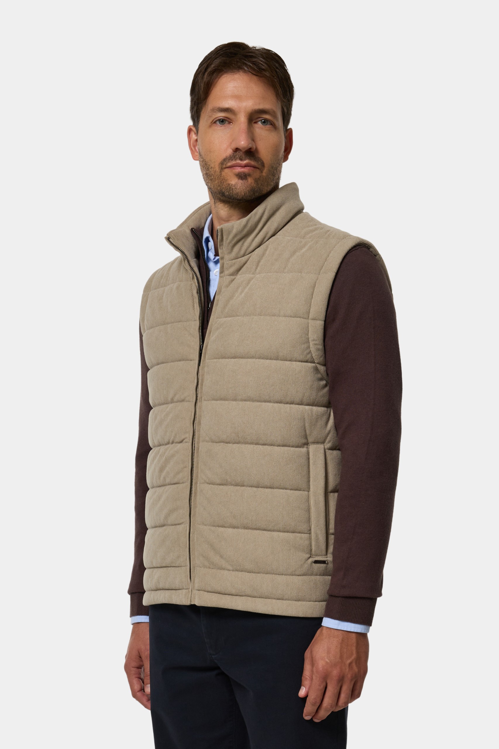 Chaleco acolchado de bombasina