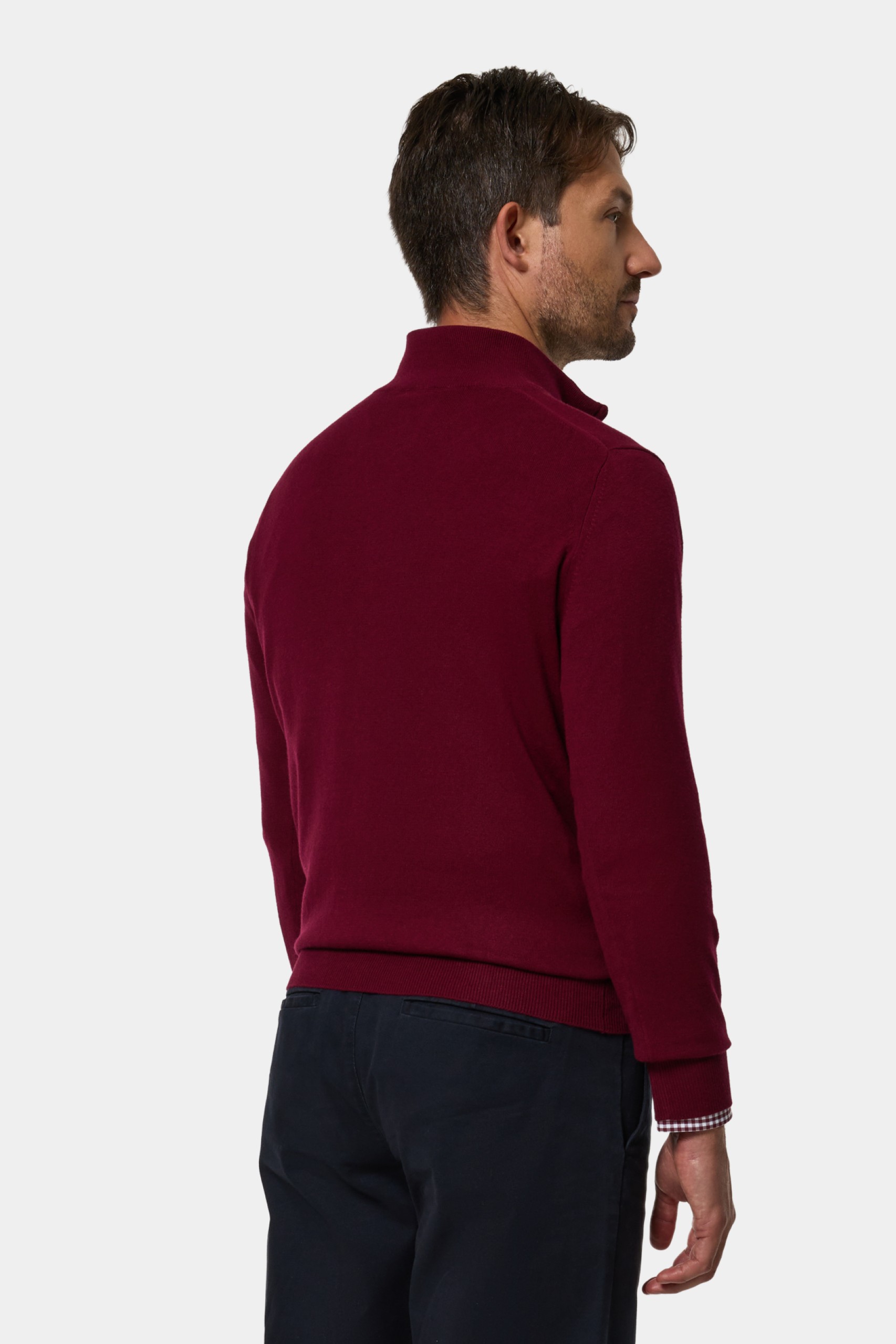 Jersey de punto de algodón y cachemira