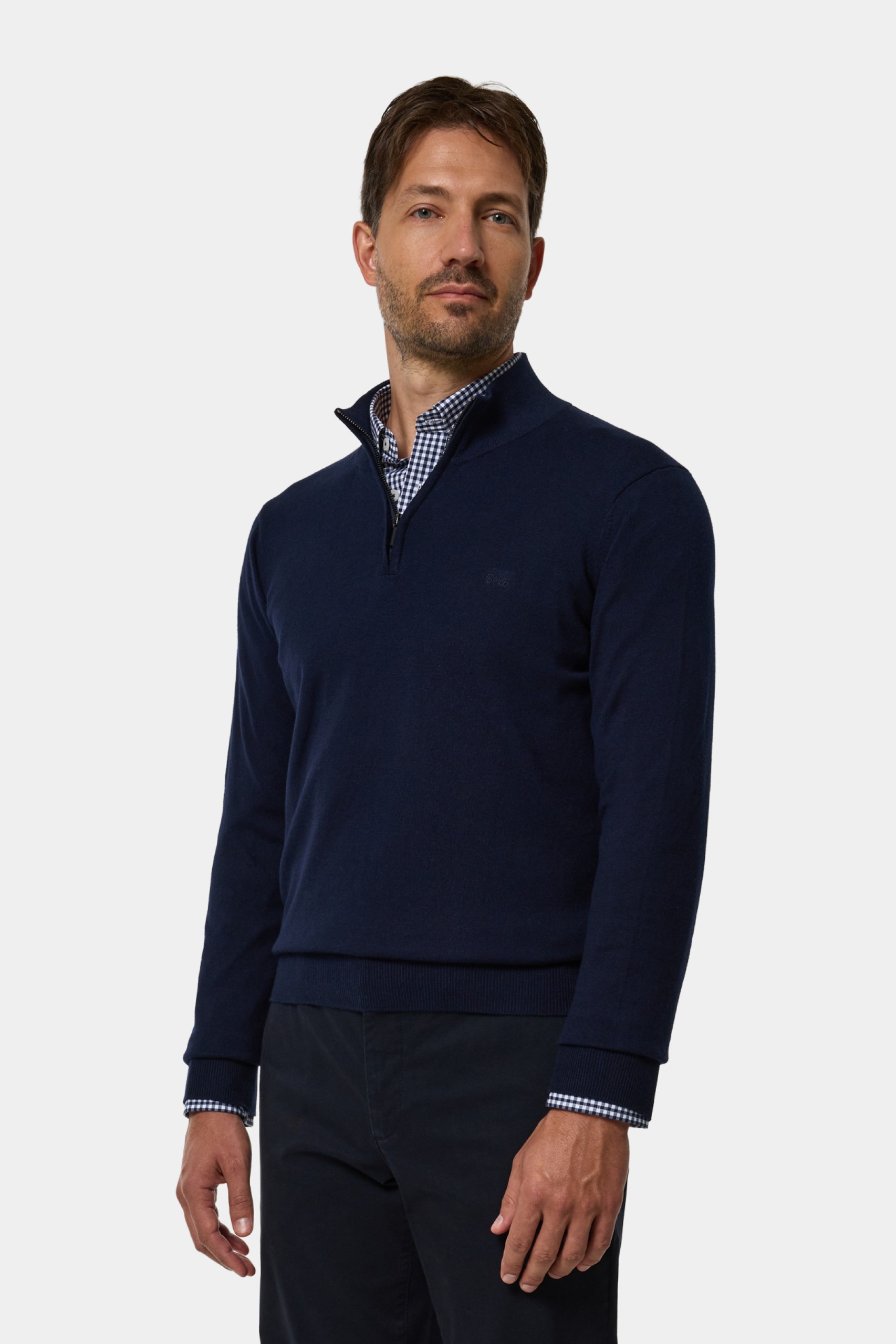 Jersey de punto de algodón y cachemira