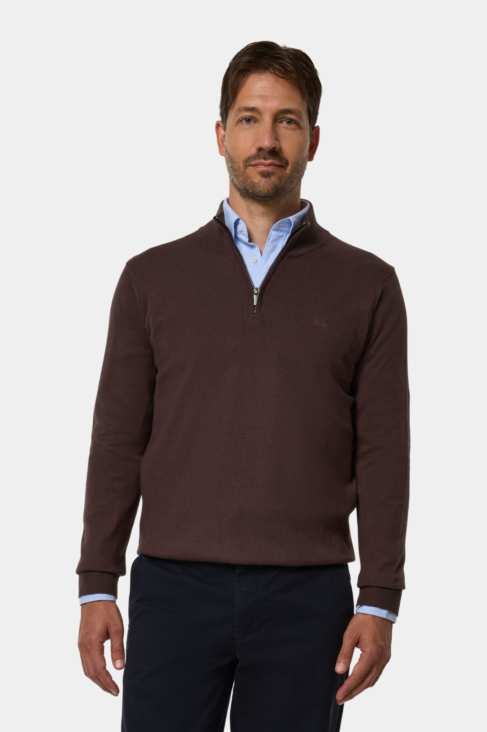 Jersey de punto de algodón y cachemira