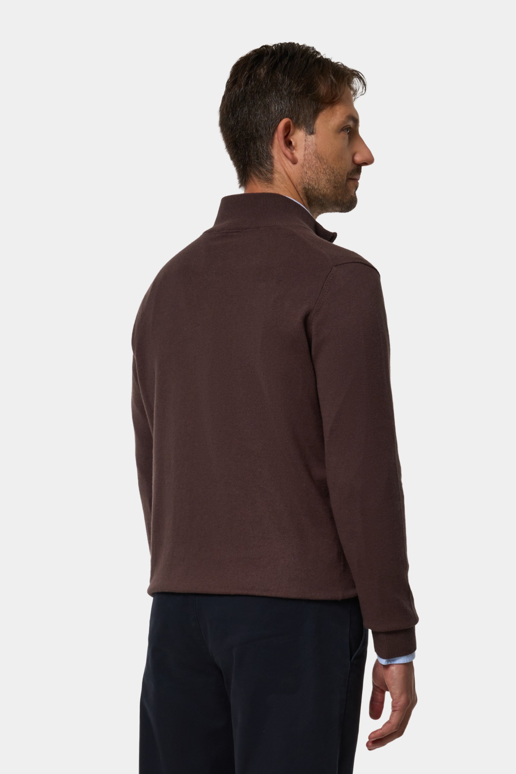 Jersey de punto de algodón y cachemira