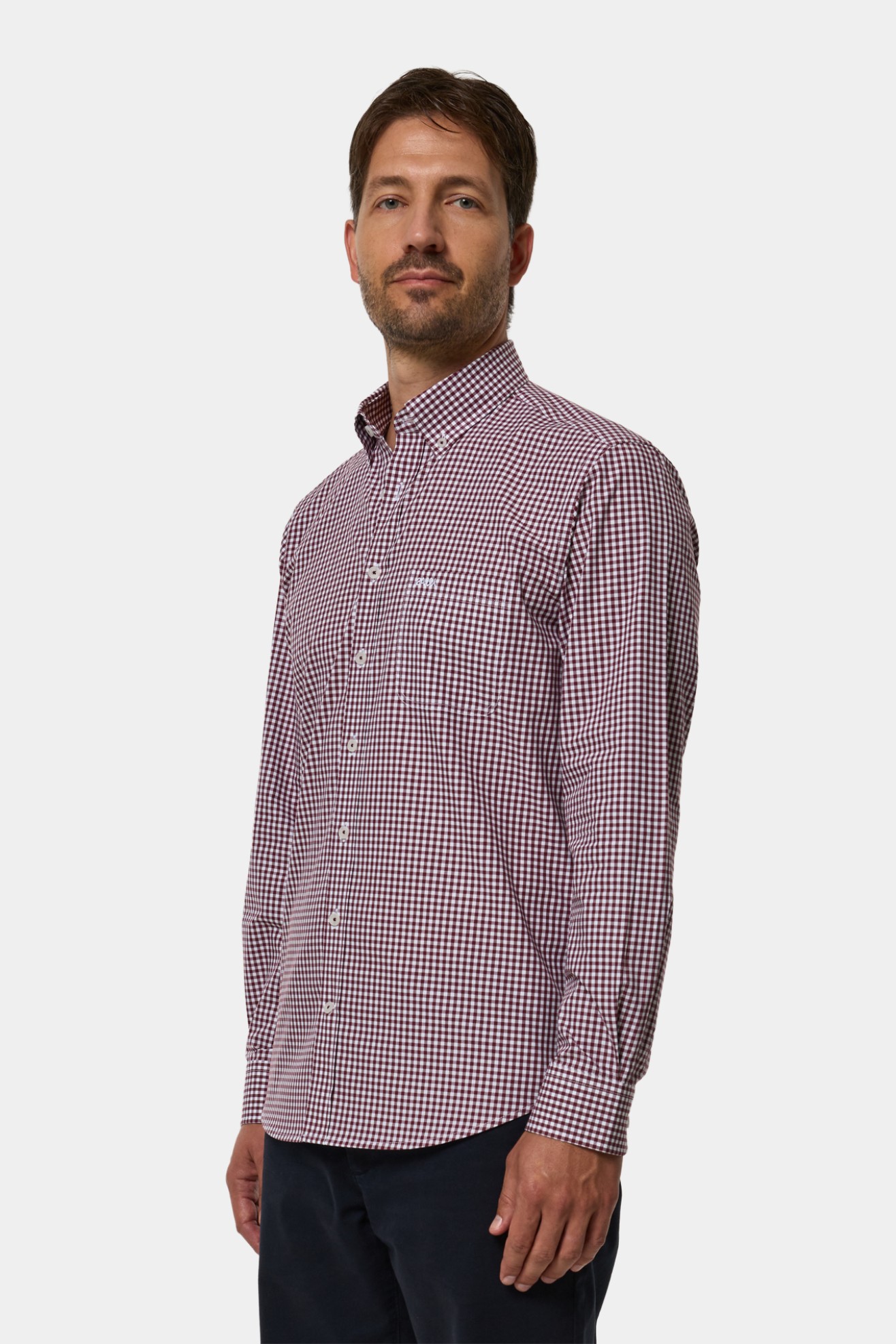 Camisa de cuadros de corte regular