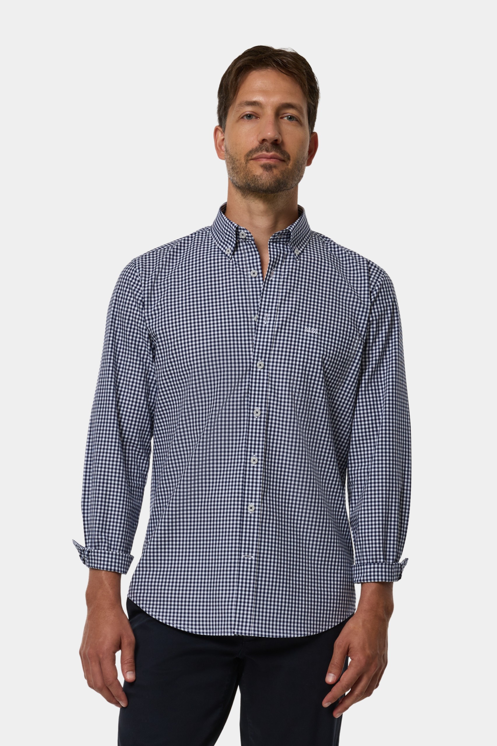 Camisa de cuadros de corte regular
