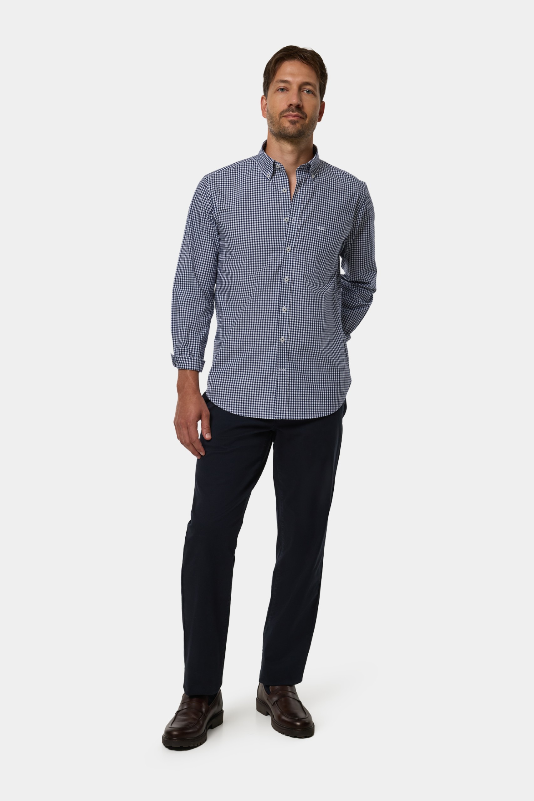 Camisa de cuadros de corte regular