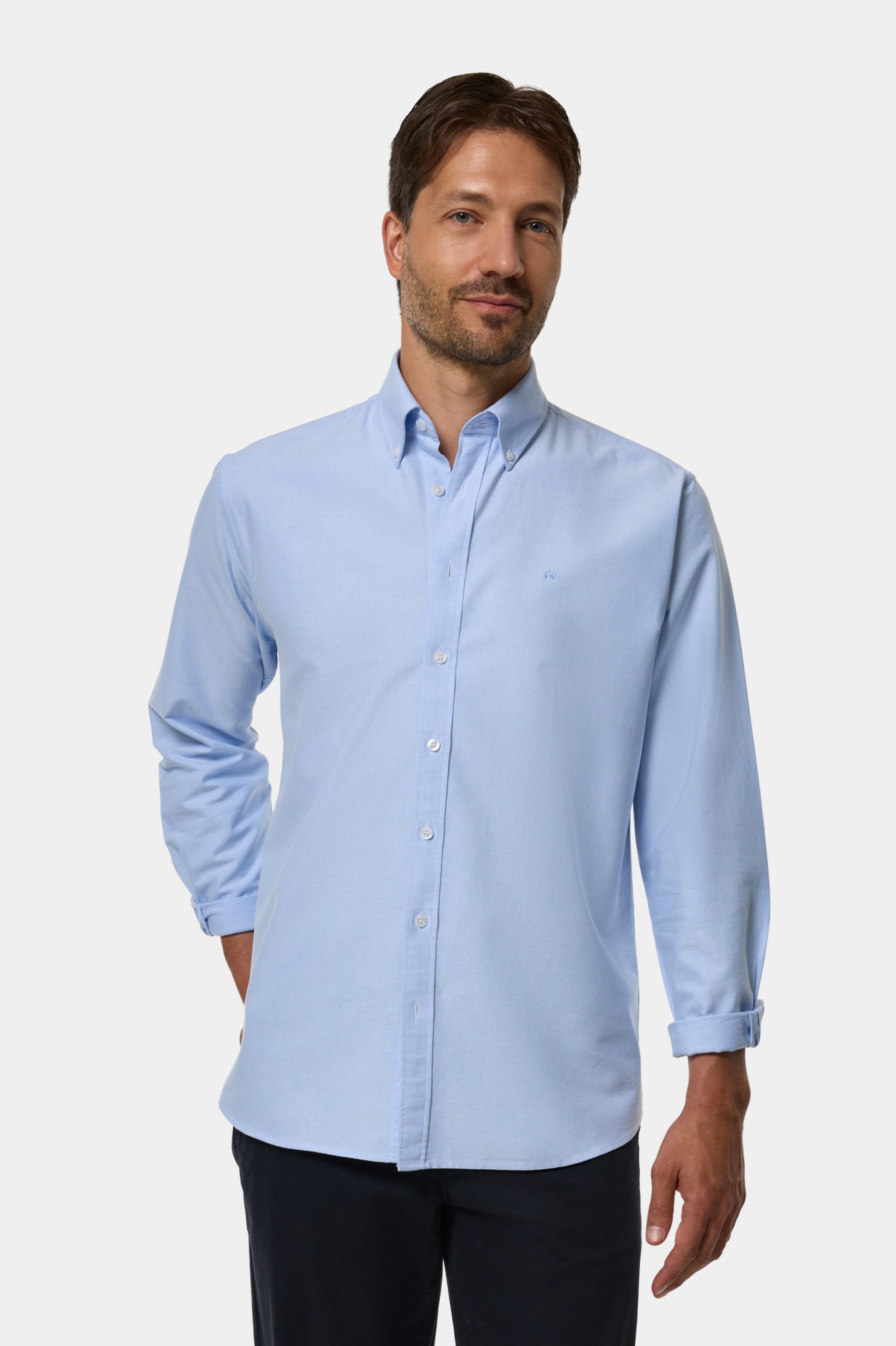 Camisa oxford corte regular