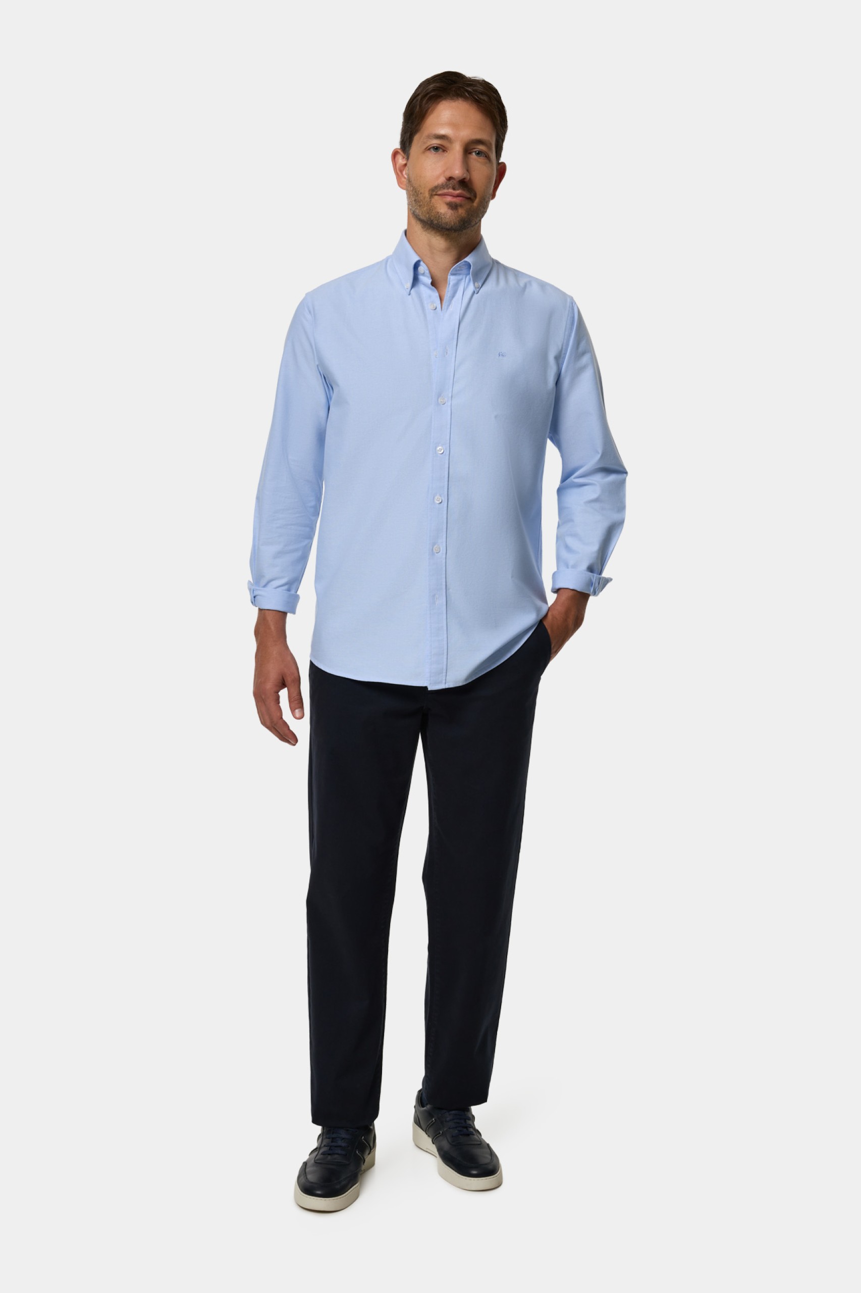 Camisa oxford corte regular