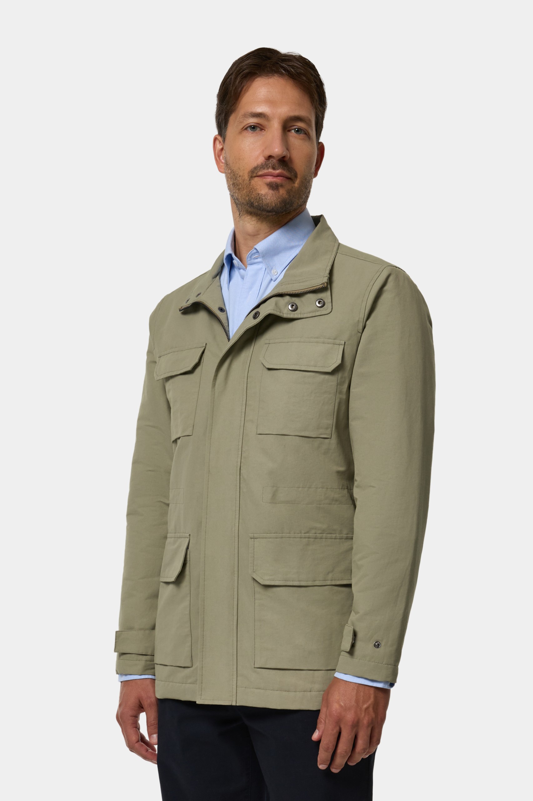 Chaqueta safari de algodón