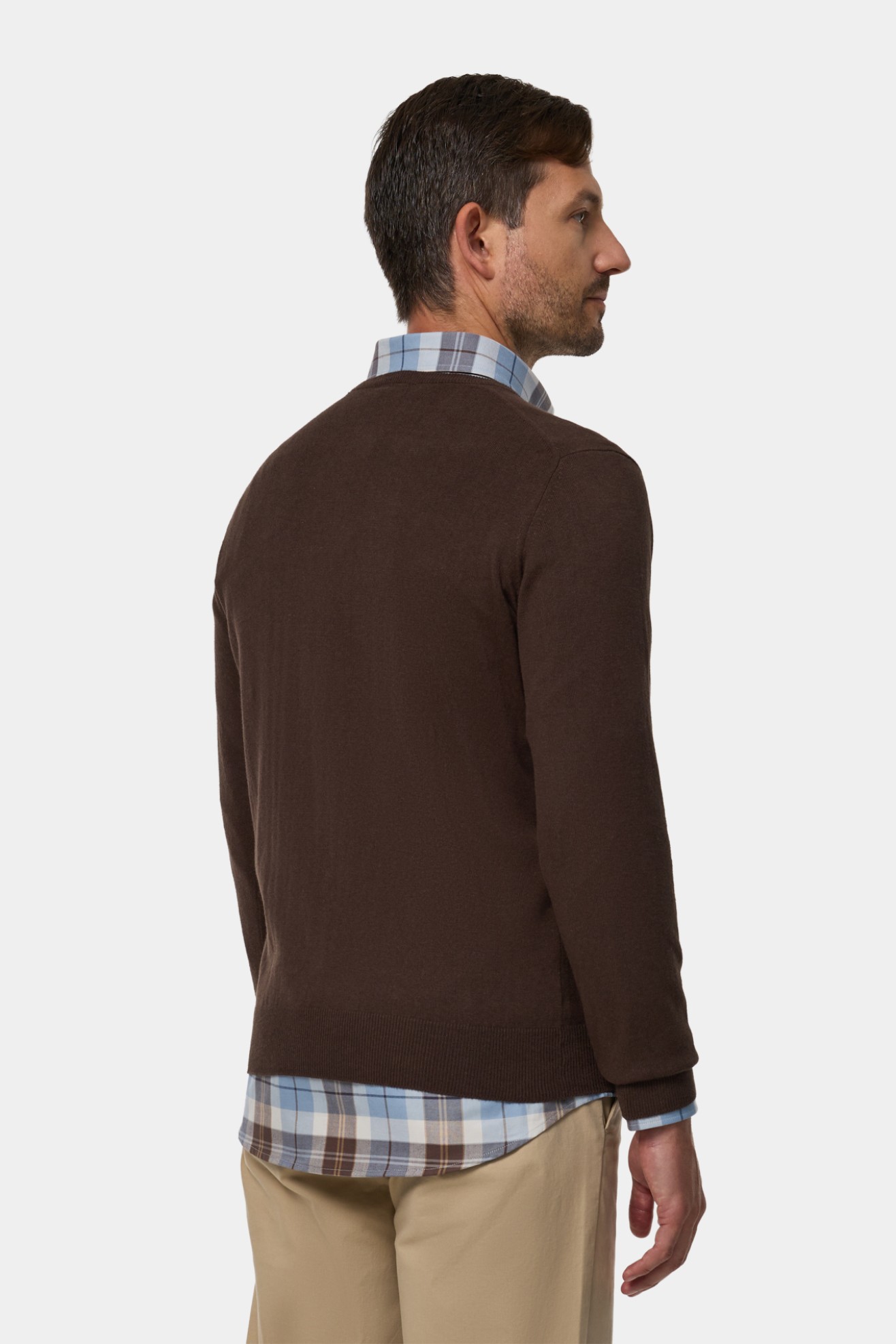 Camisola de malha em algodo e caxemira