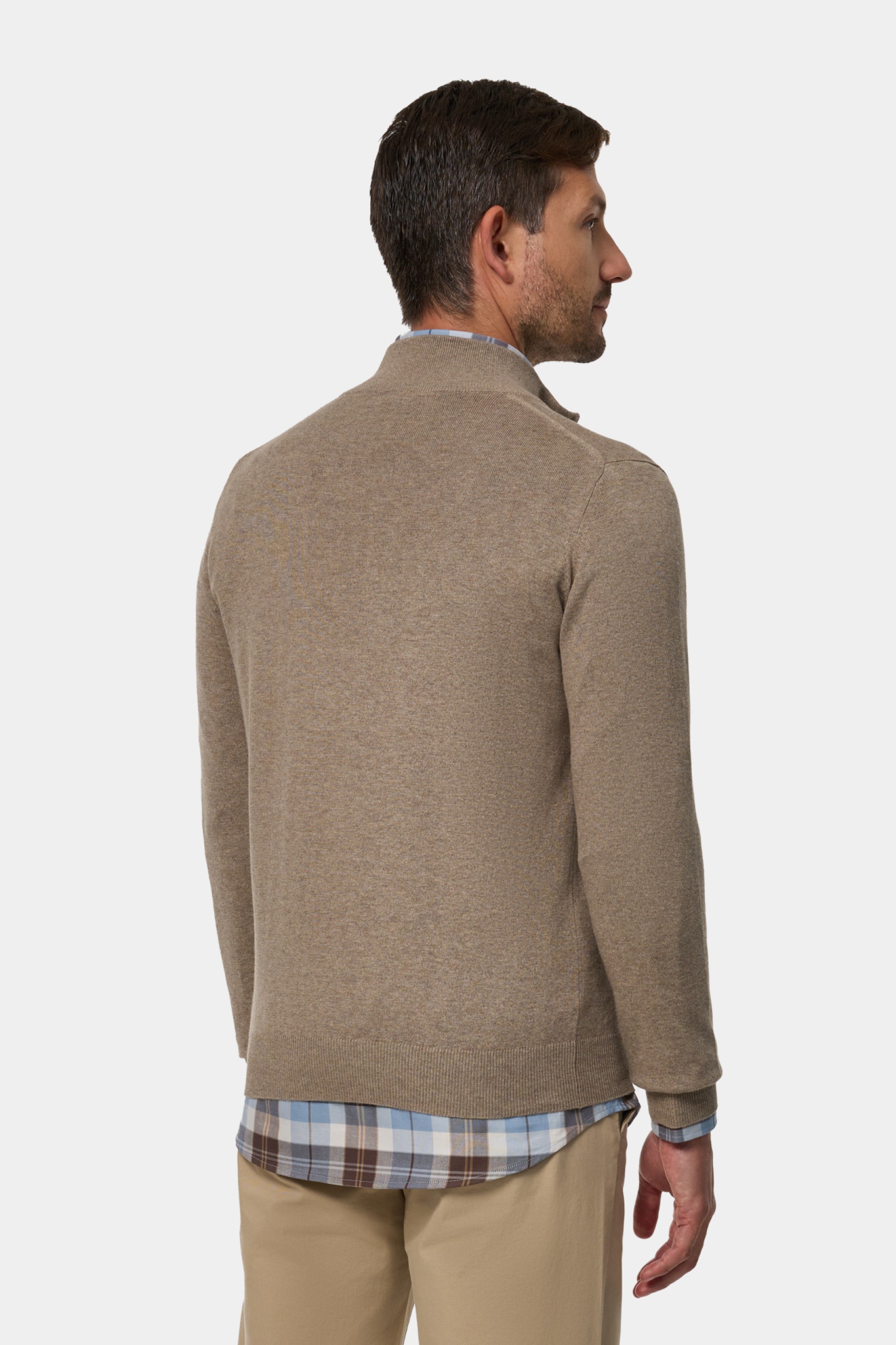 Jersey de punto de algodón y cachemira