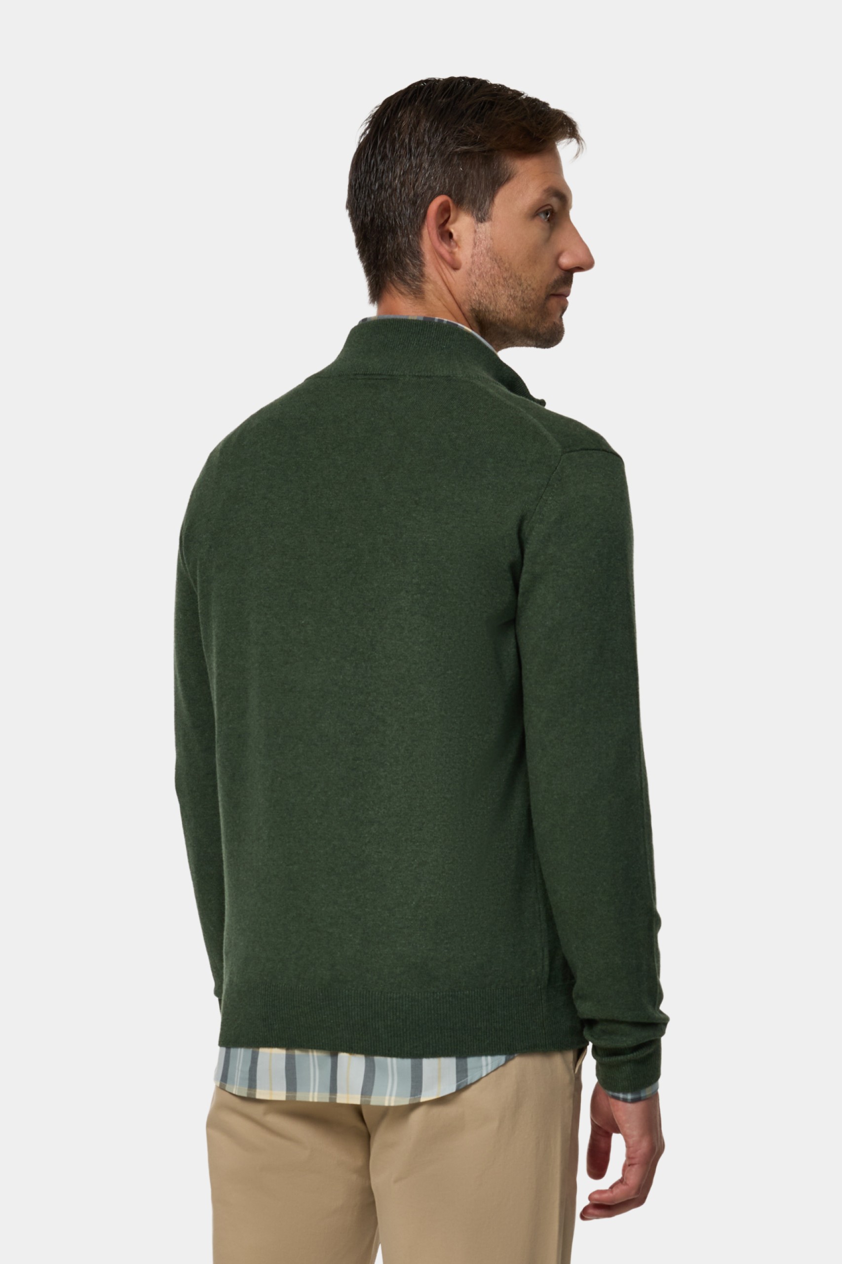 Jersey de punto de algodón y cachemira