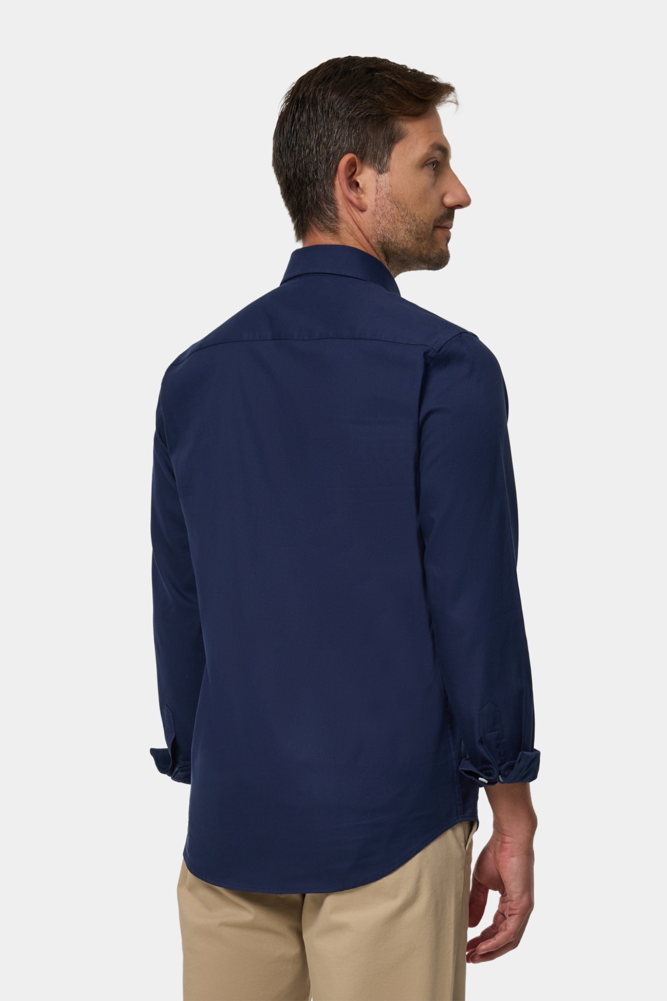 Camisa slim fit em algodo