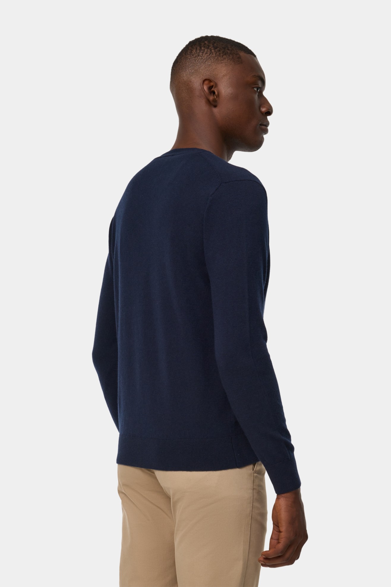 Casaco de malha em algodo e l