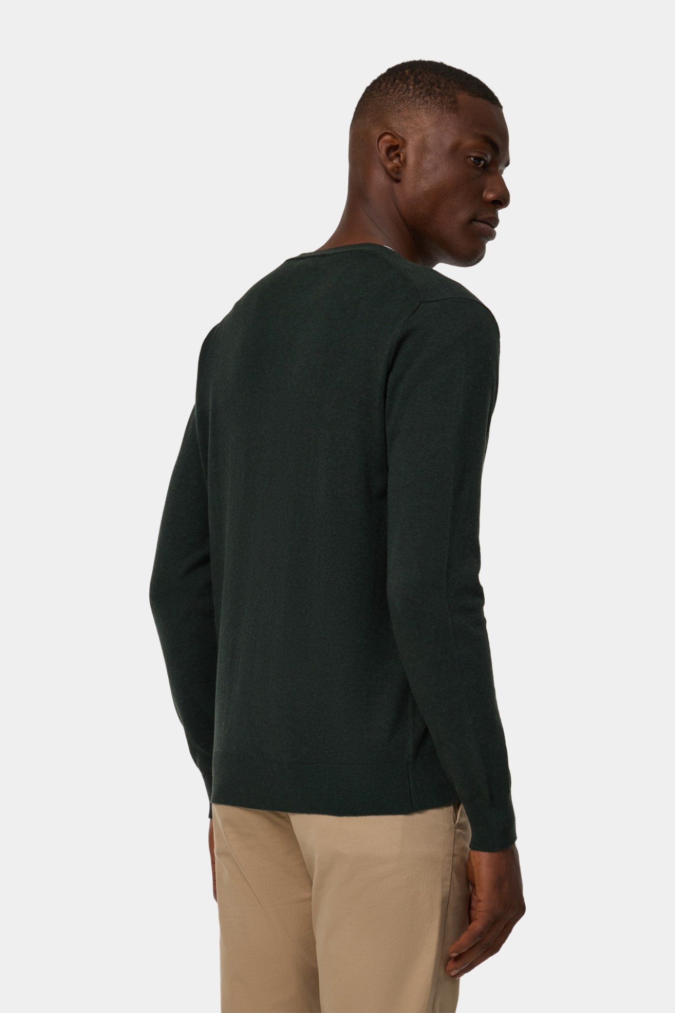 Casaco de malha em algodo e l